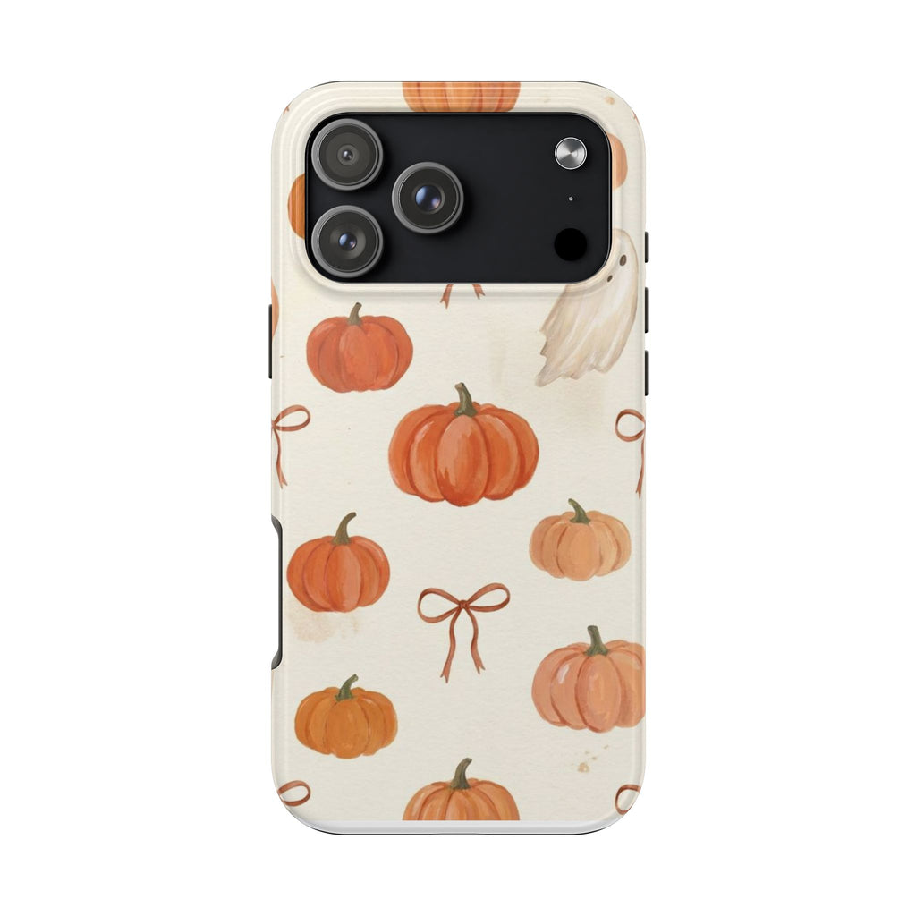 Pumpkin Ghost Phone Case – Cute Halloween Fall Pattern