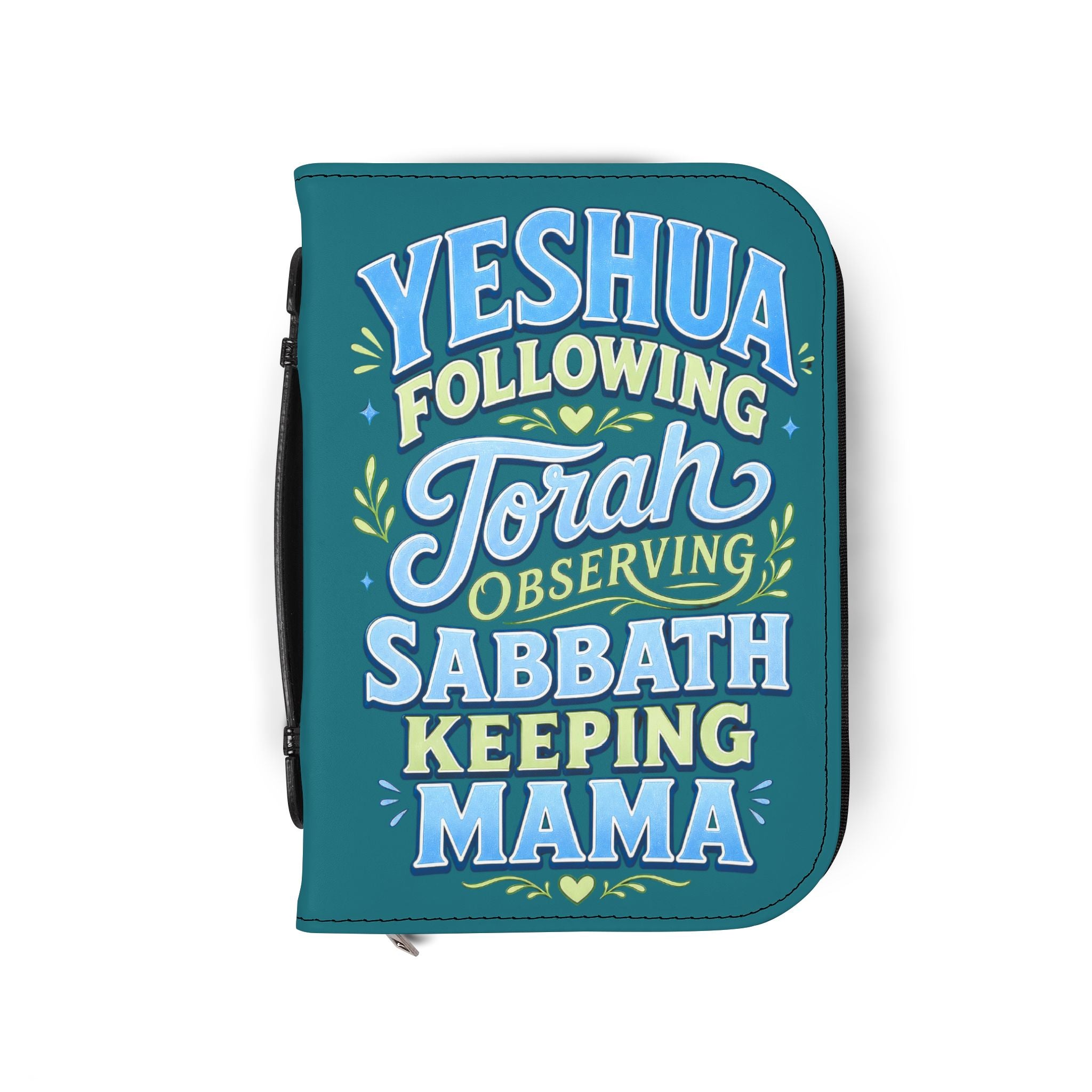 Bible Cover — "Yeshua Following Torah Observing Sabbath Keeping Mama" Zippered Bible Case