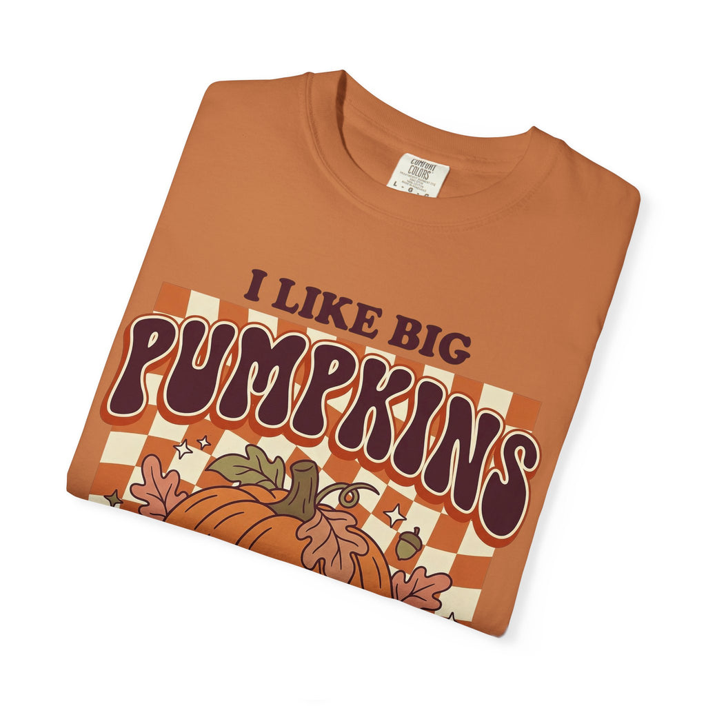 I Like Big Pumpkins Fall Thanksgiving T-Shirt