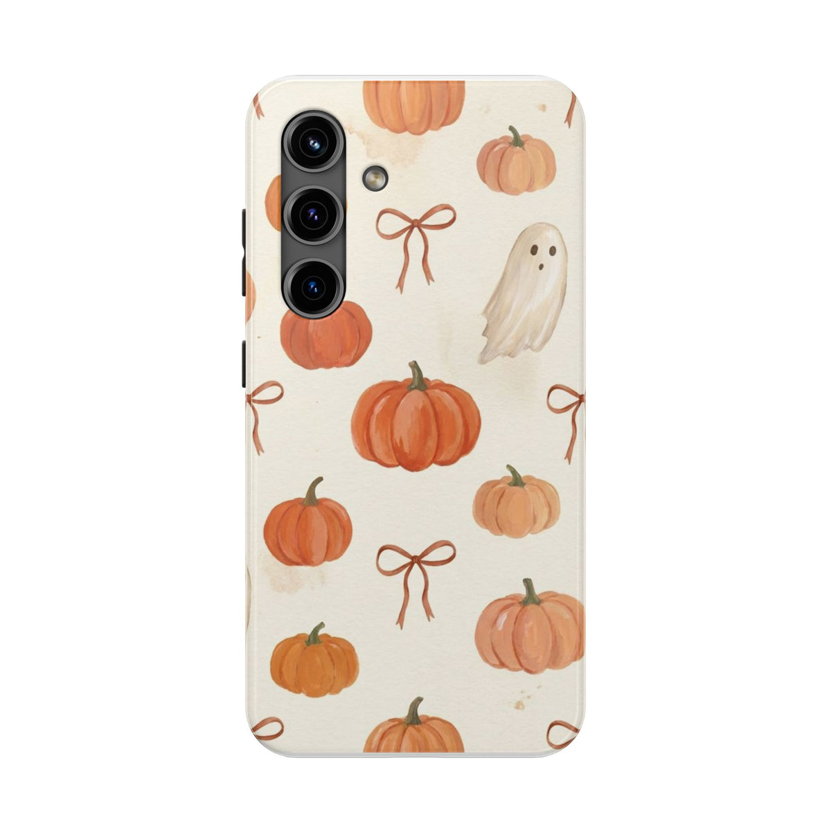 Pumpkin Ghost Phone Case – Cute Halloween Fall Pattern