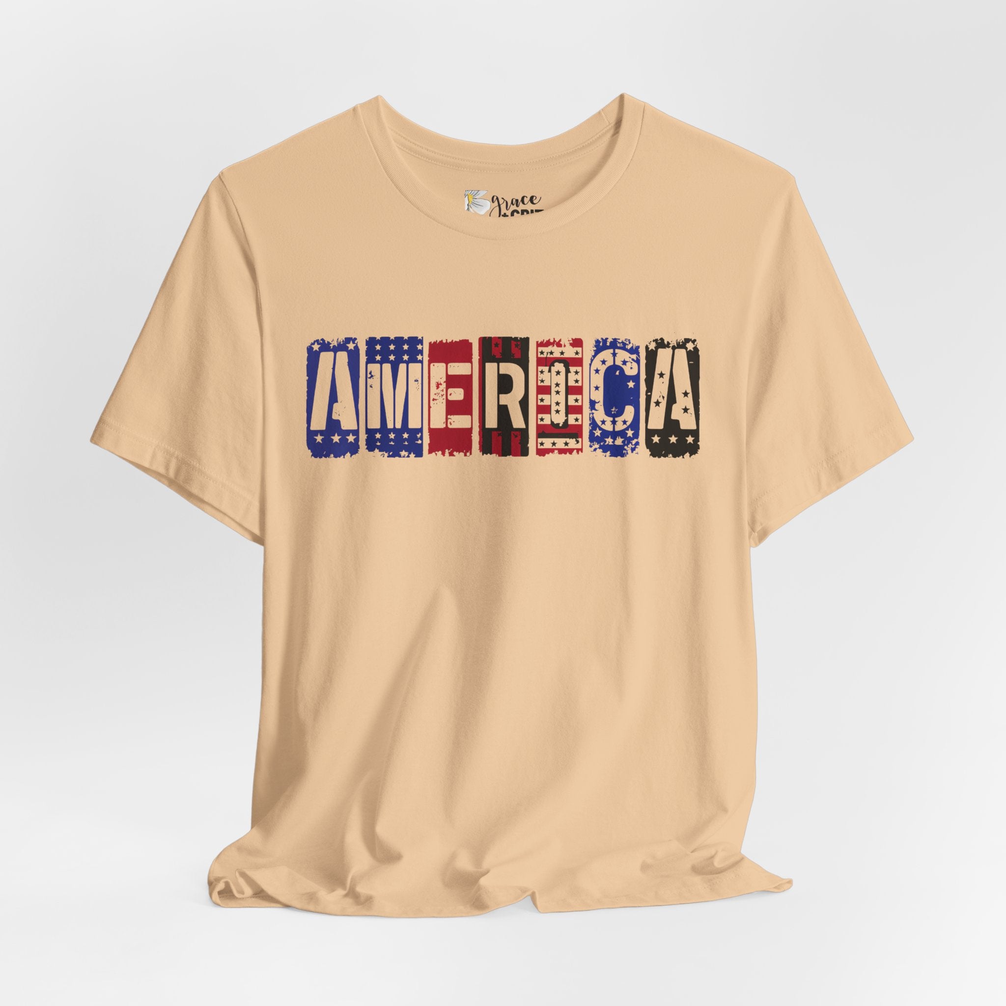 America Vintage Flag Tee — Patriotic 4th of July T‑Shirt