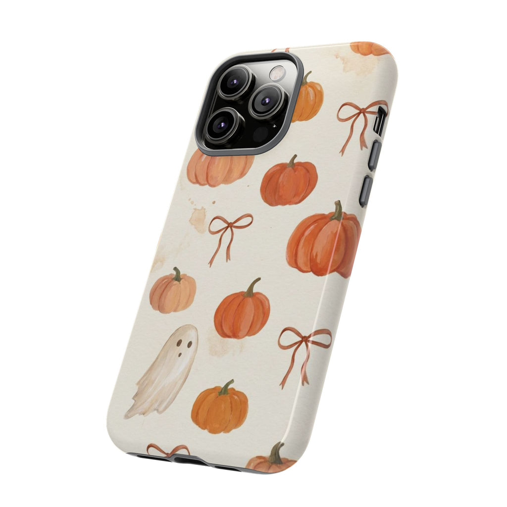 Autumn Pumpkin Ghost Tough Phone Case