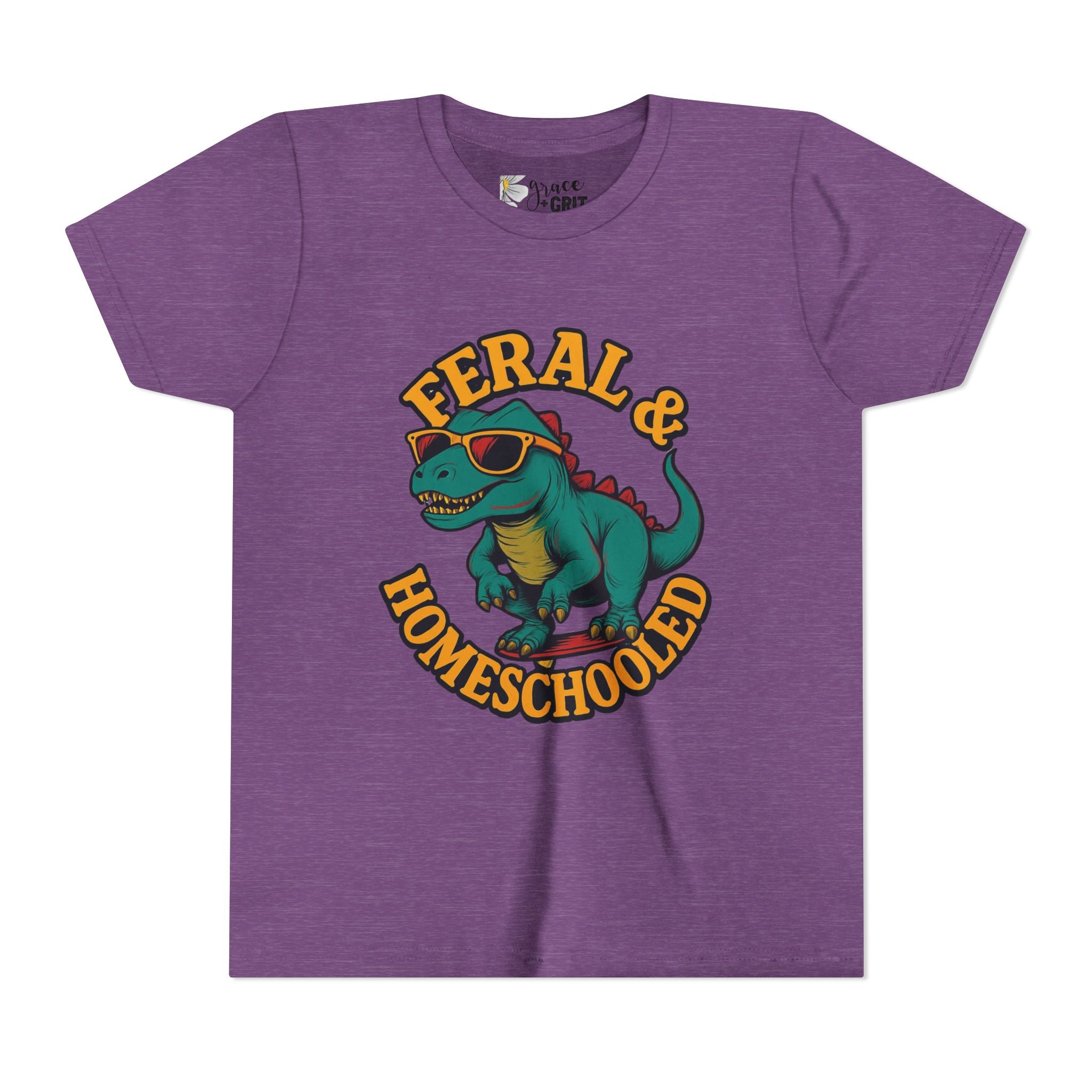 Feral & Homeschooled T-Shirt | Kids Dino Graphic Tee