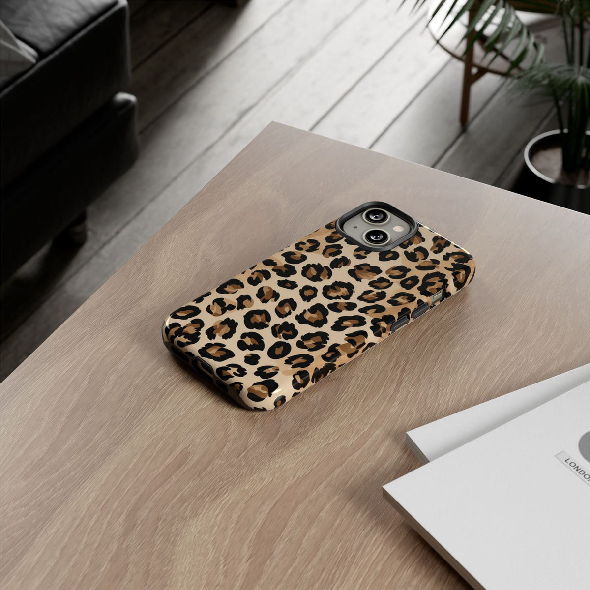 Leopard Print Tough Phone Case
