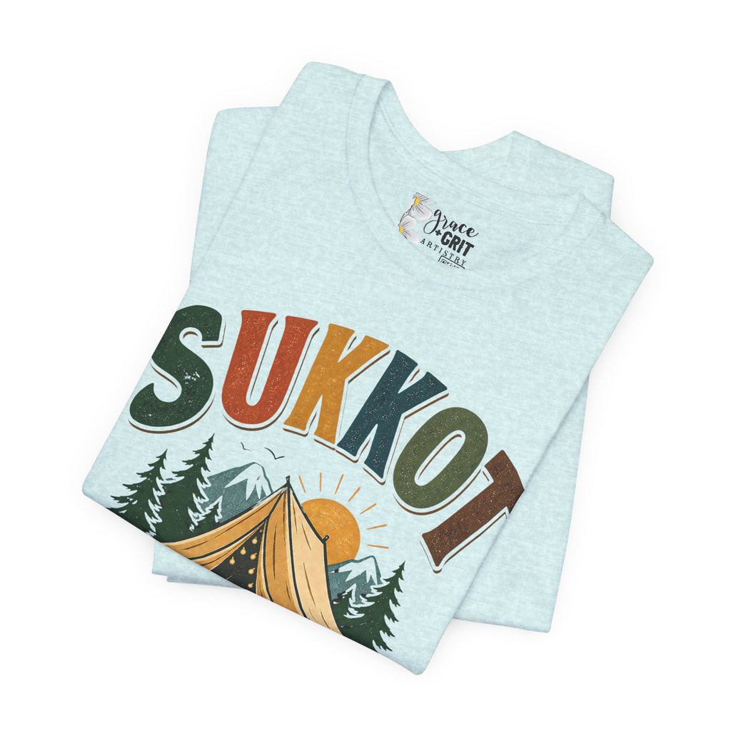 Sukkot Camping T-Shirt — "Sukkot: The World's Largest Family Camping Trip"