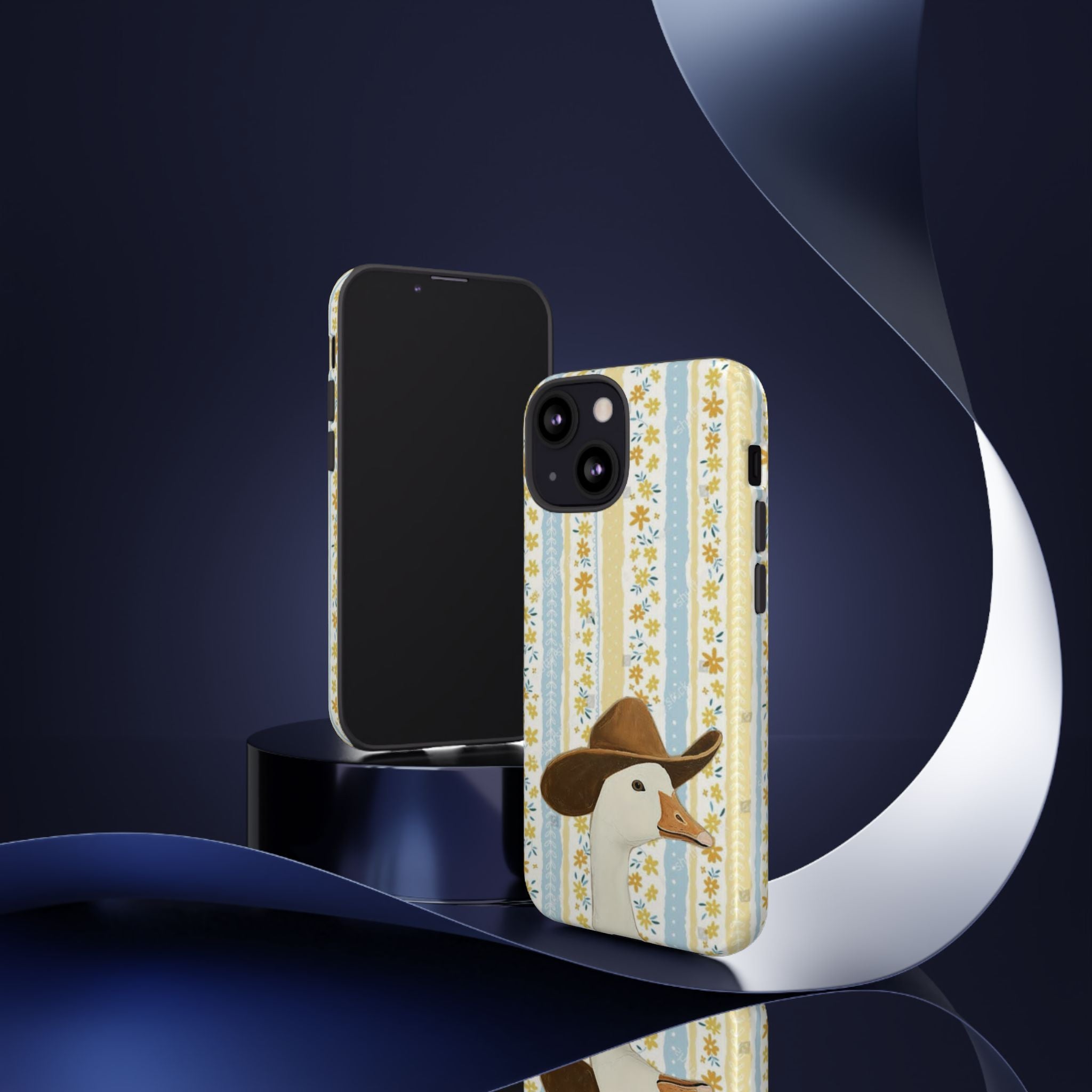 Goose Cowboy Phone Case – Cute Country Floral iPhone Cover