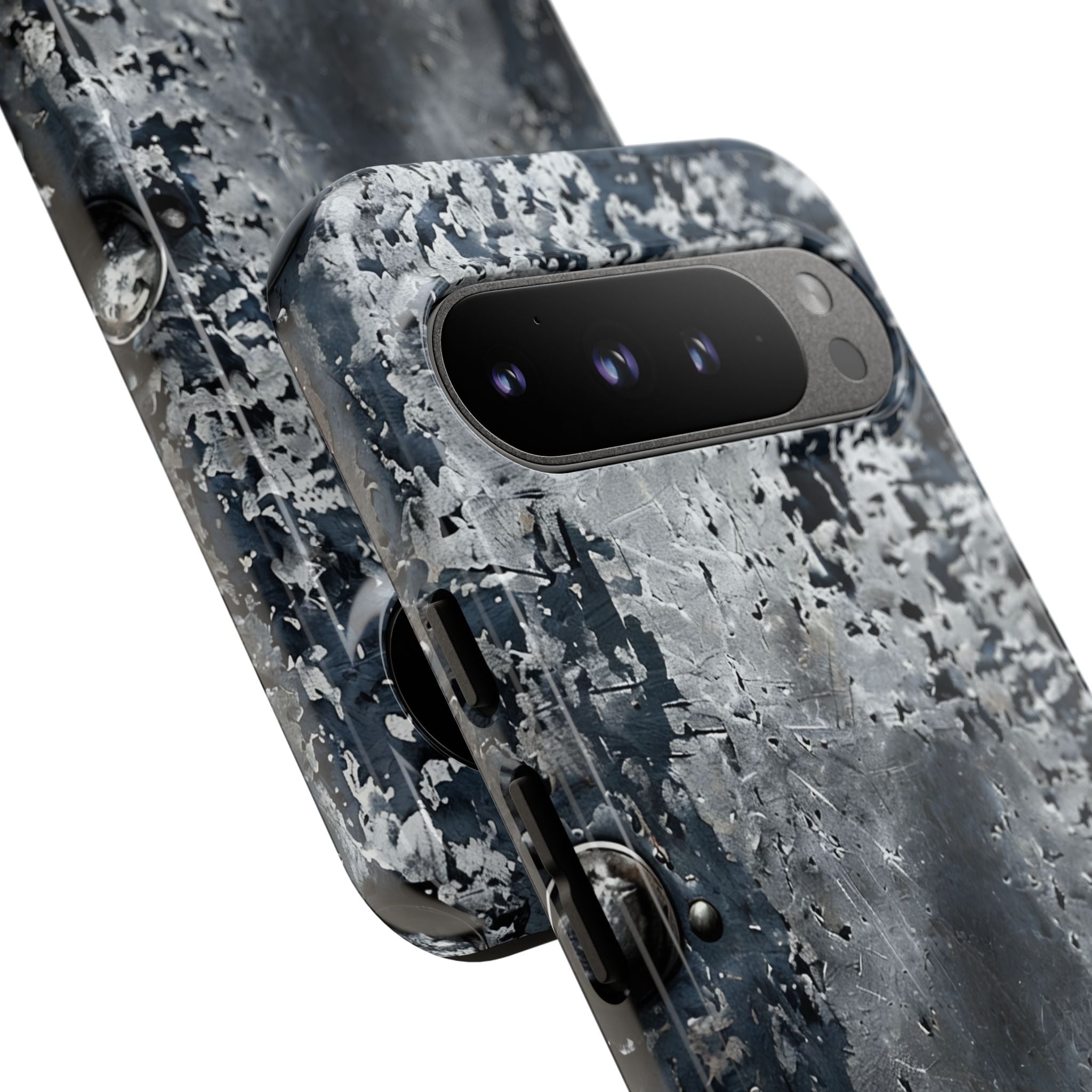 Rugged Rusted Metal Phone Case — Industrial Distressed Armor for iPhone