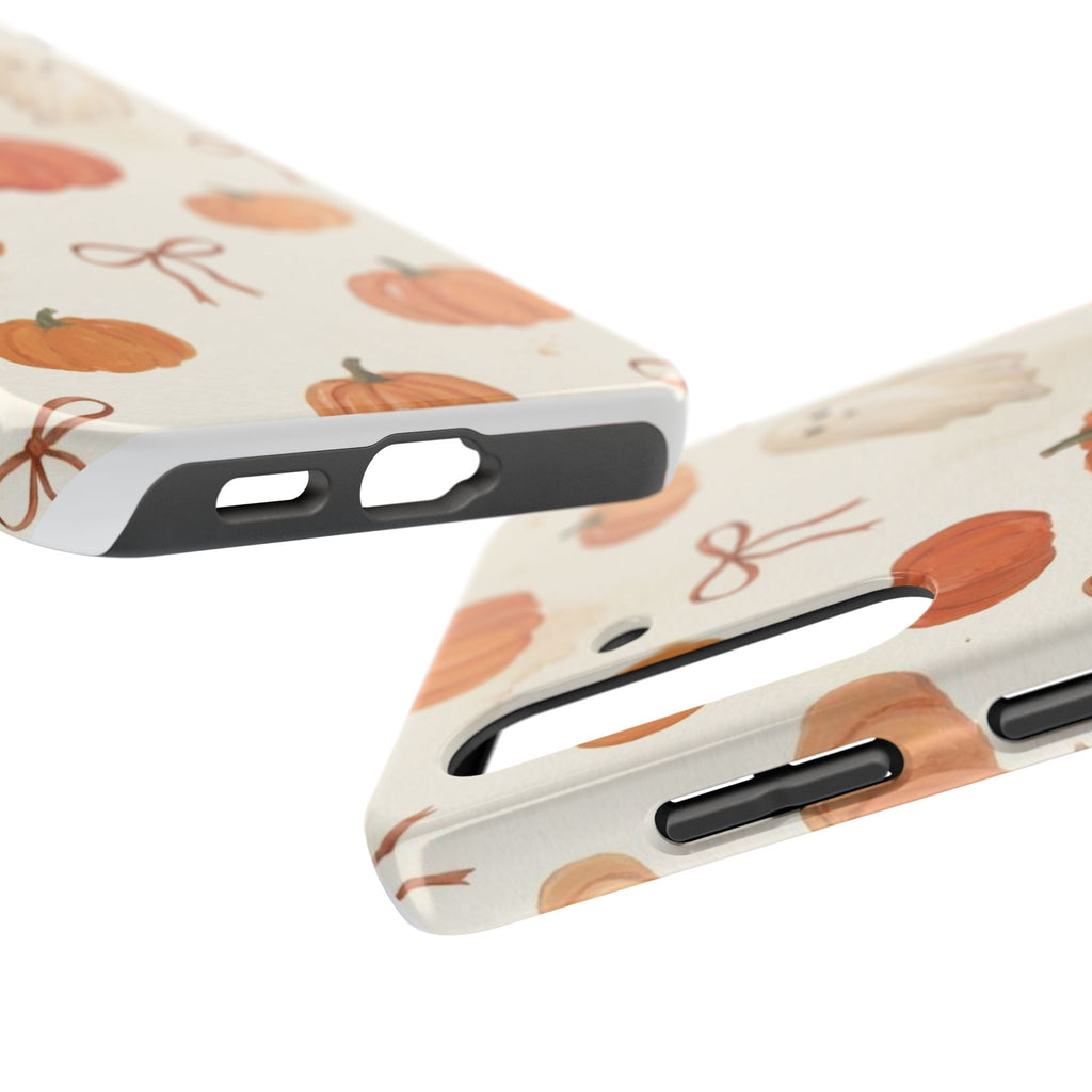 Pumpkin Ghost Phone Case – Cute Halloween Fall Pattern