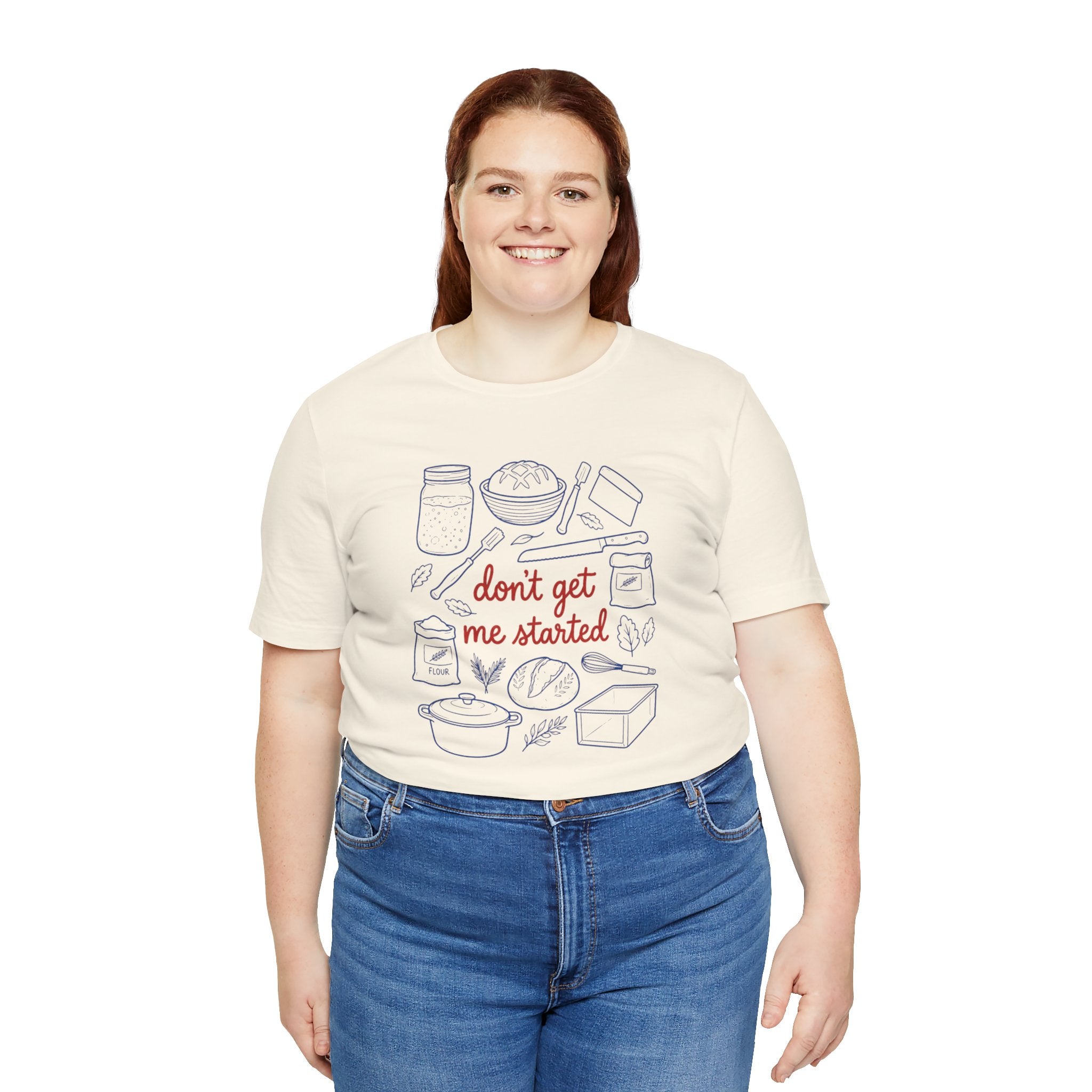 Cooking Tee — "Don't Get Me Started" Kitchen Illustration T-Shirt