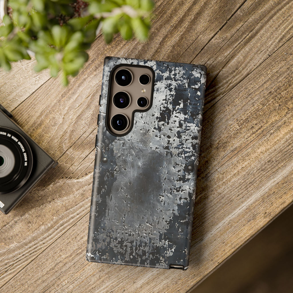 Rugged Rusted Metal Phone Case — Industrial Distressed Armor for iPhone