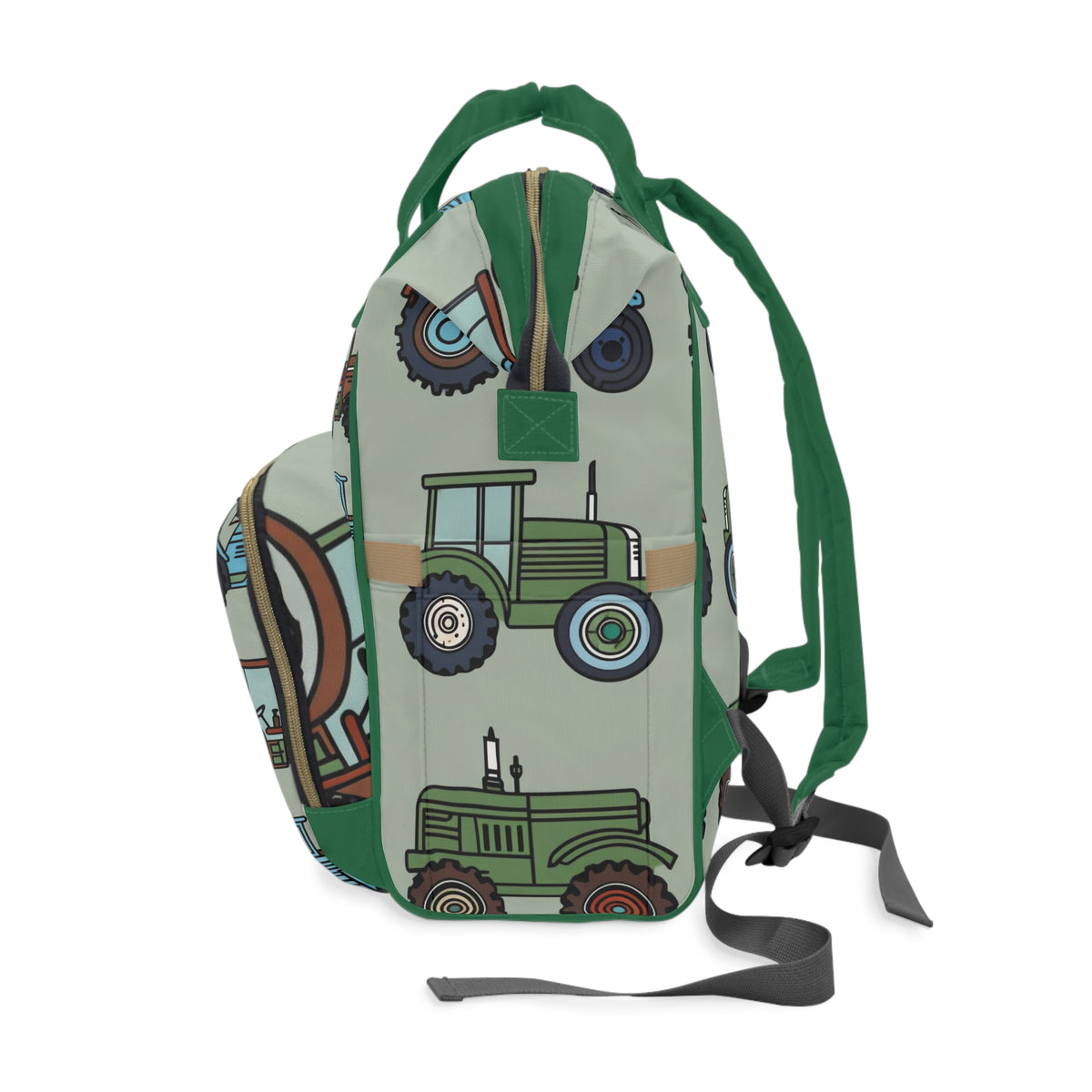 Tractor Print Diaper Backpack