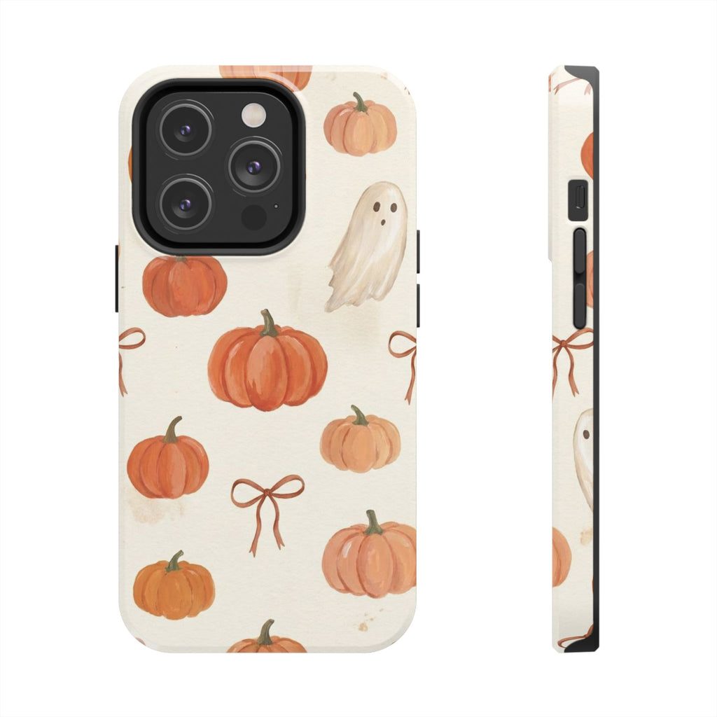 Pumpkin Ghost Phone Case – Cute Halloween Fall Pattern