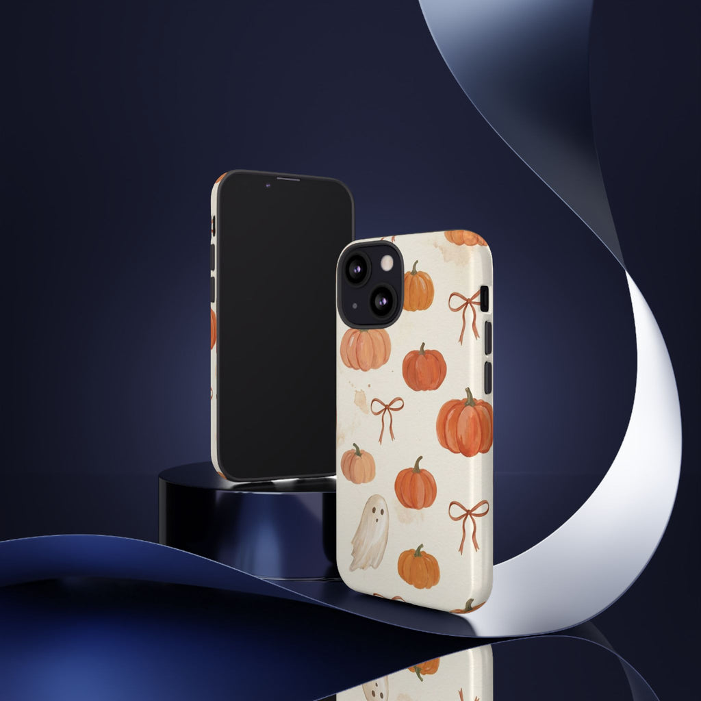 Autumn Pumpkin Ghost Tough Phone Case