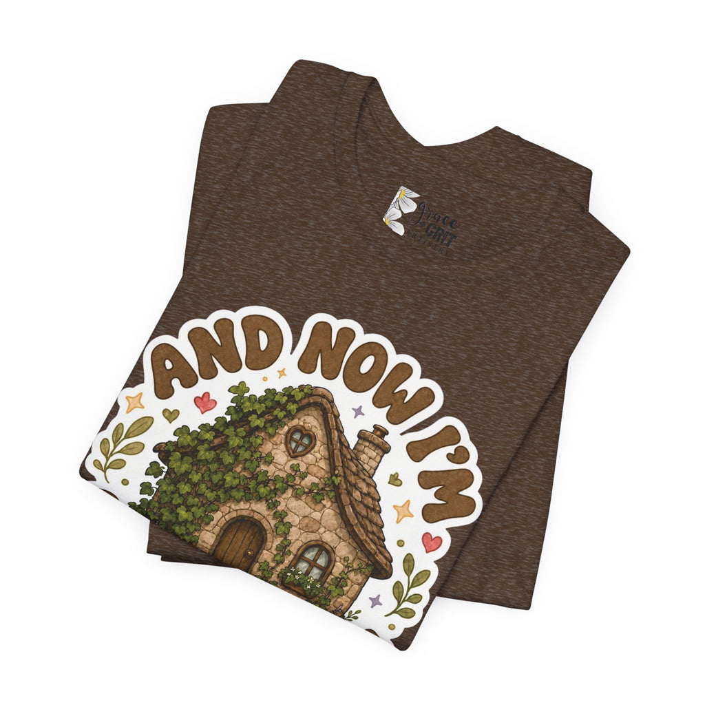 Covered in You Cottage Tee — Vintage Floral Cozy House Graphic Shirt