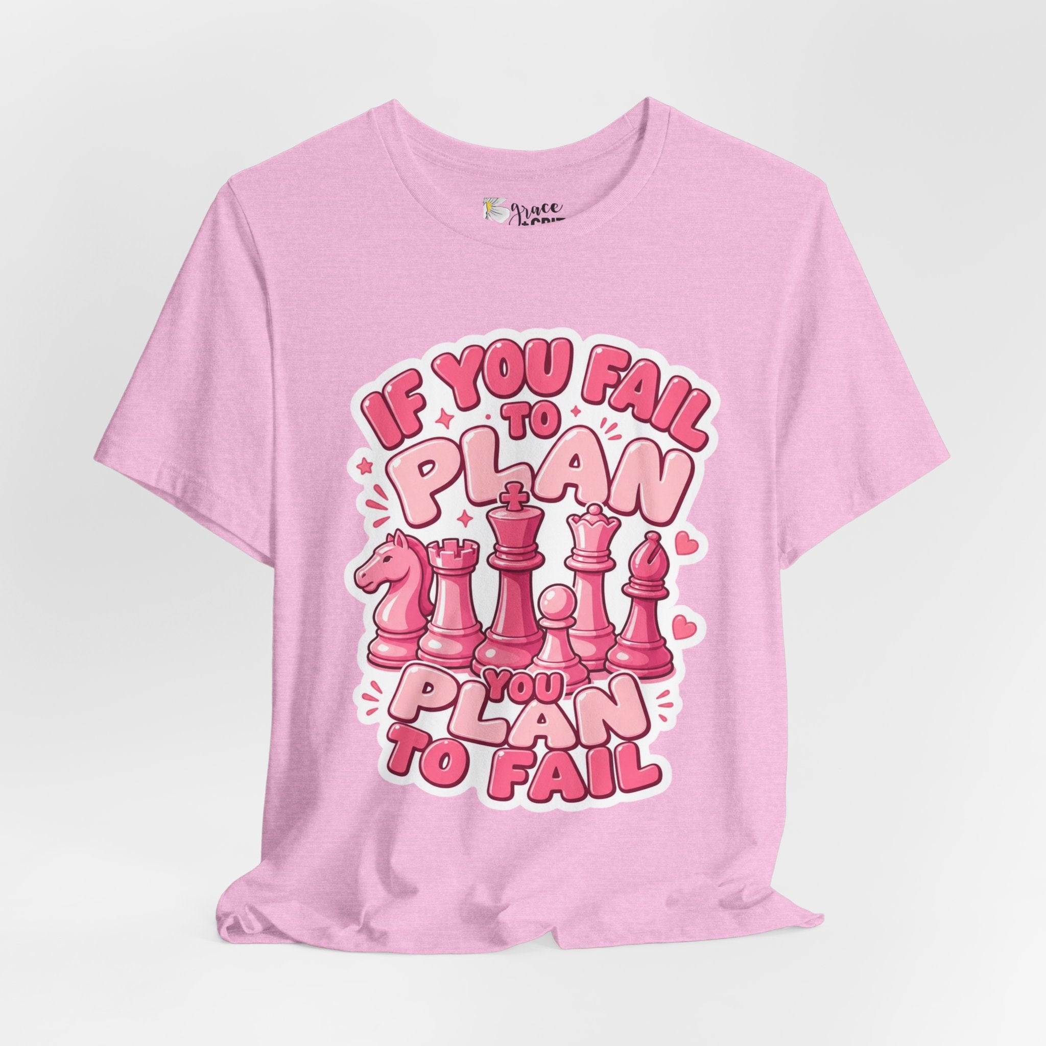 Plan to Win Chess T‑Shirt — "If You Fail to Plan You Plan to Fail" Motivational Tee