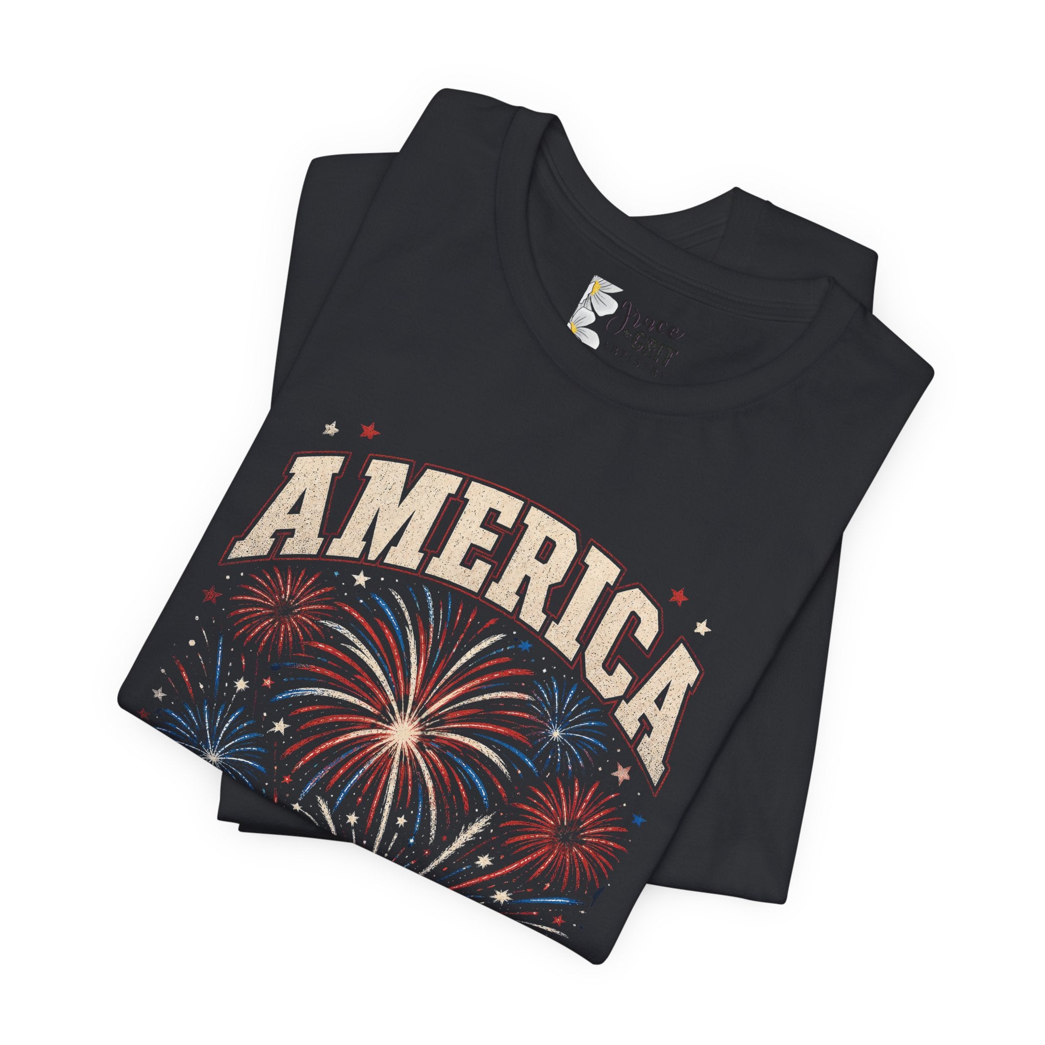 America Fireworks Celebrate Tee | Patriotic Fourth of July Shirt