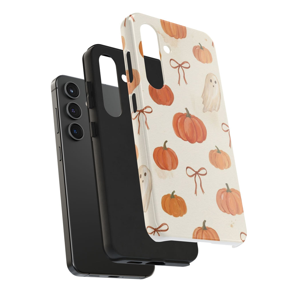 Pumpkin Ghost Phone Case – Cute Halloween Fall Pattern