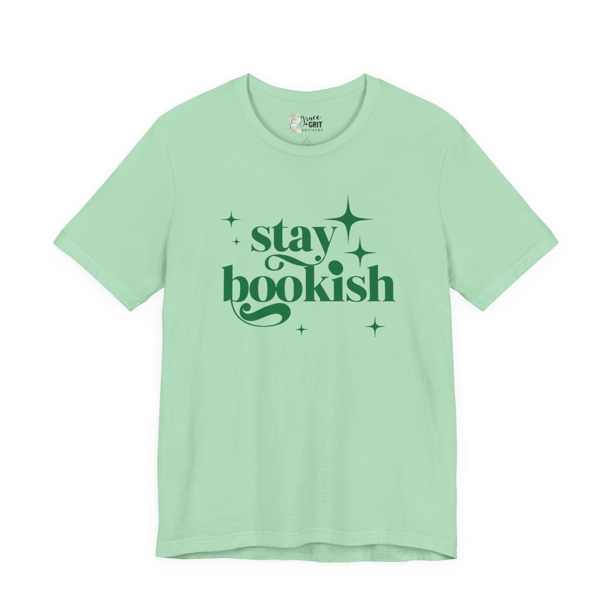 Stay Bookish T-Shirt | Book Lover Typography Tee