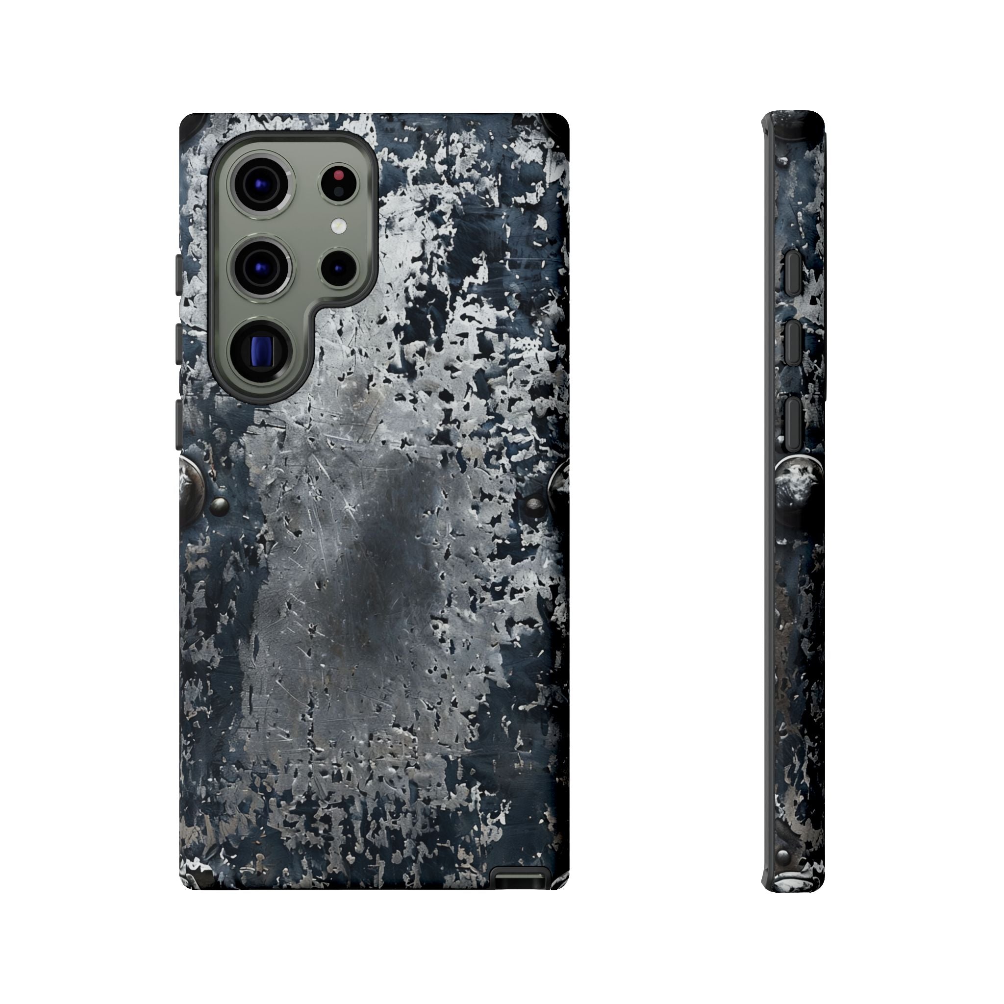 Rugged Rusted Metal Phone Case — Industrial Distressed Armor for iPhone