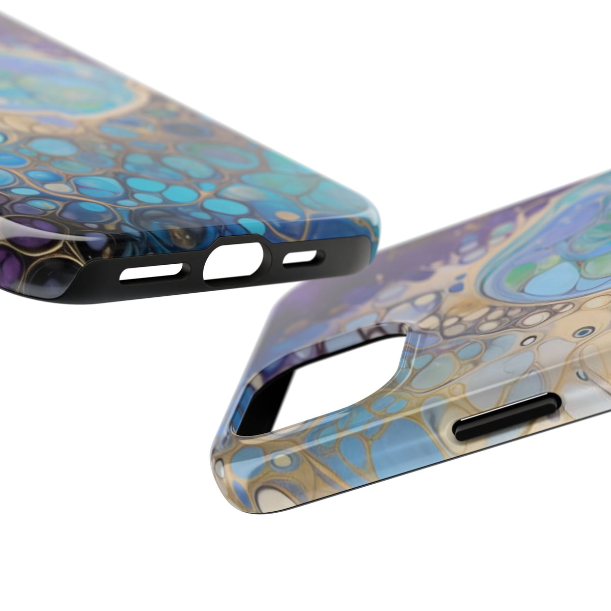Abstract Ocean Bubble Tough Phone Case