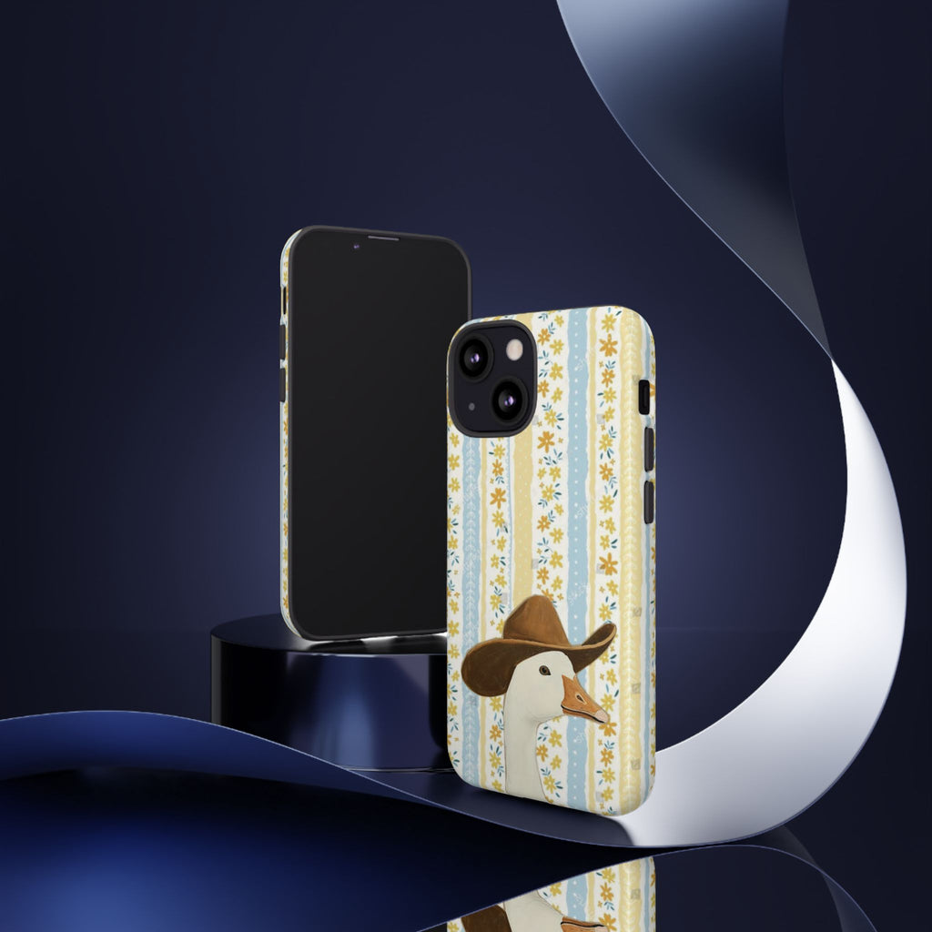 Goose Cowboy Phone Case – Cute Country Floral iPhone Cover