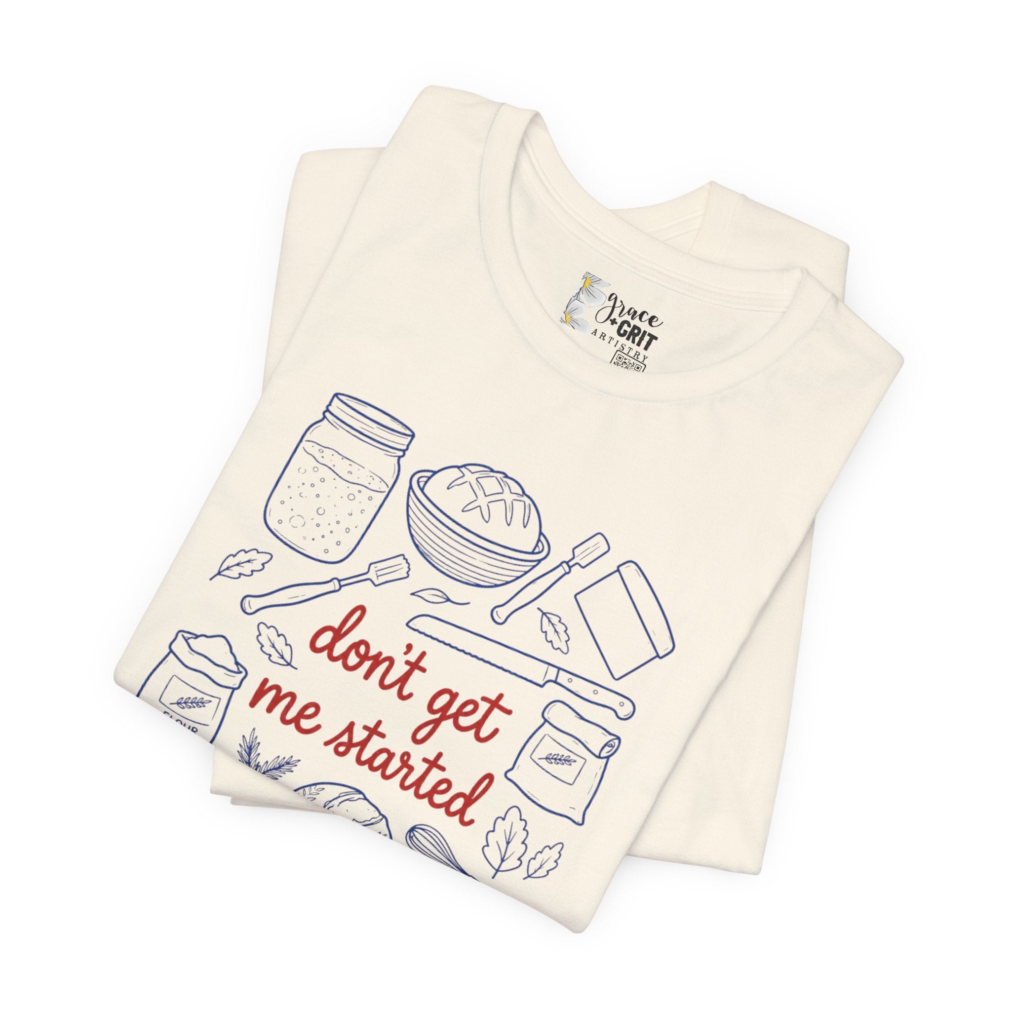 Cooking Tee — "Don't Get Me Started" Kitchen Illustration T-Shirt