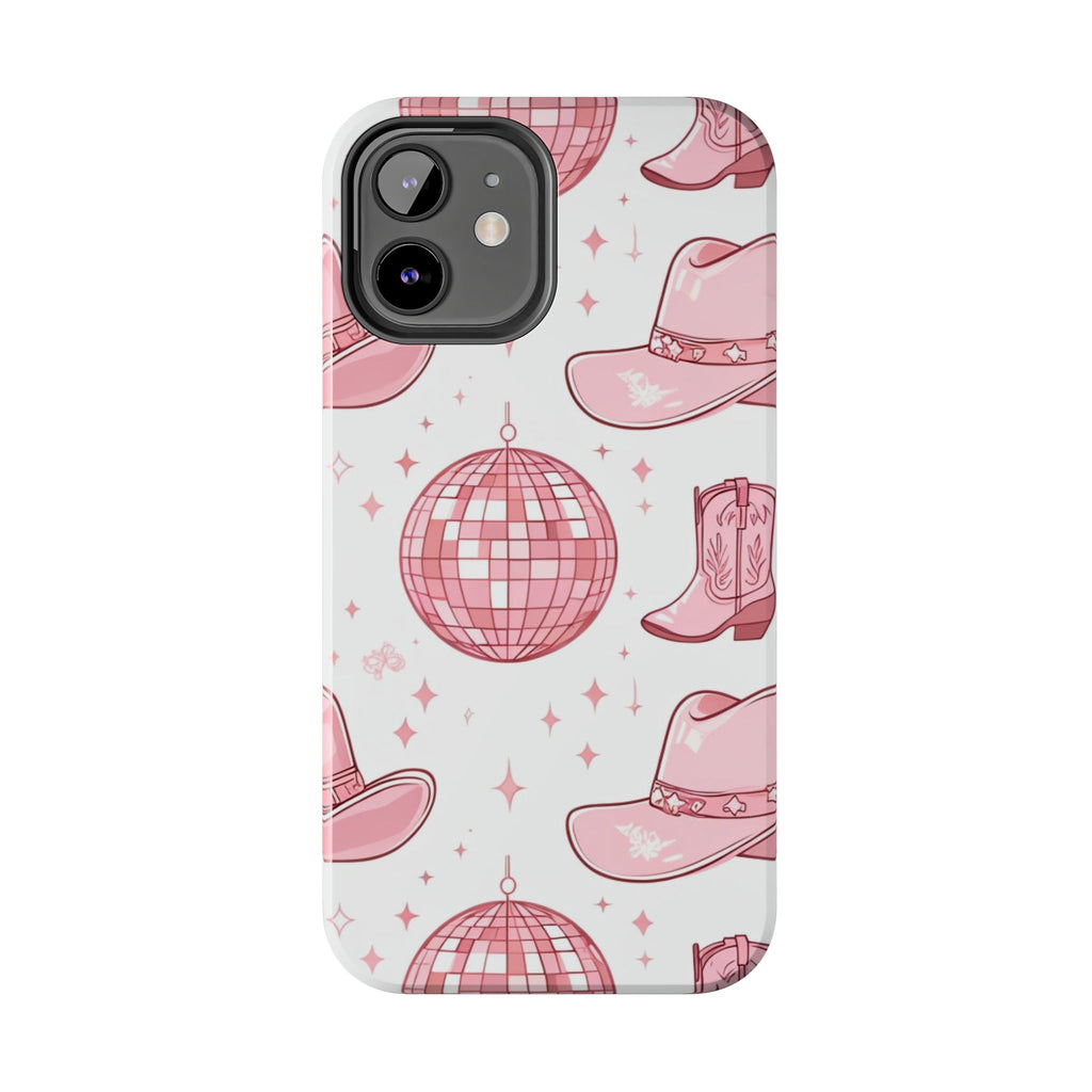 Pink Cowgirl Disco Phone Case