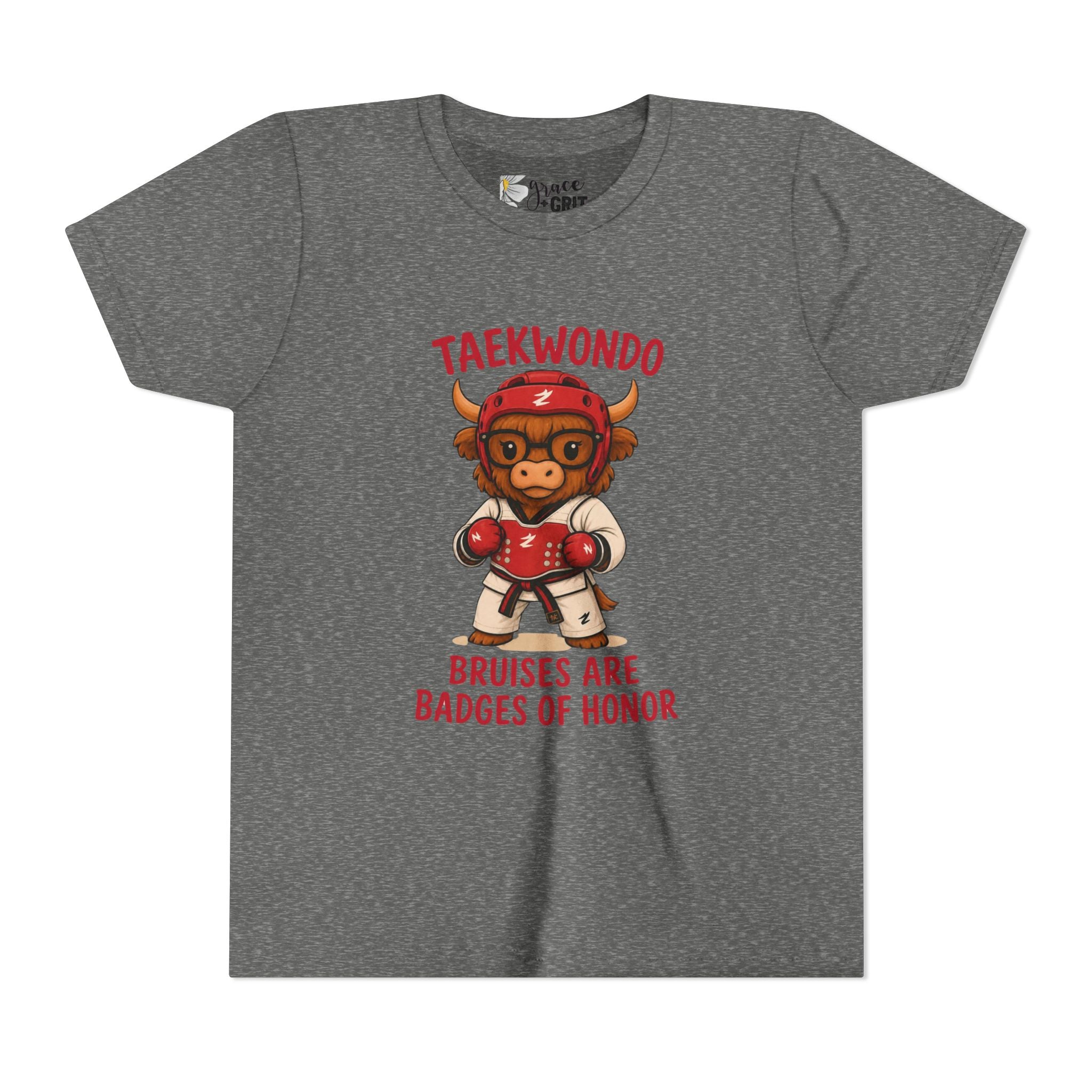 Taekwondo Buffalo Kids Tee | Bruises Are Badges of Honor