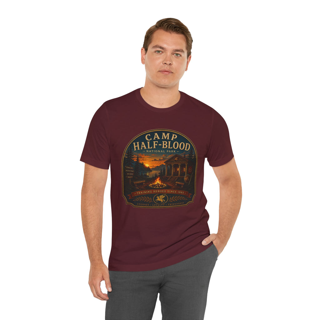 Camp Half-Blood Graphic Tee — Vintage National Park Percy Jackson Shirt