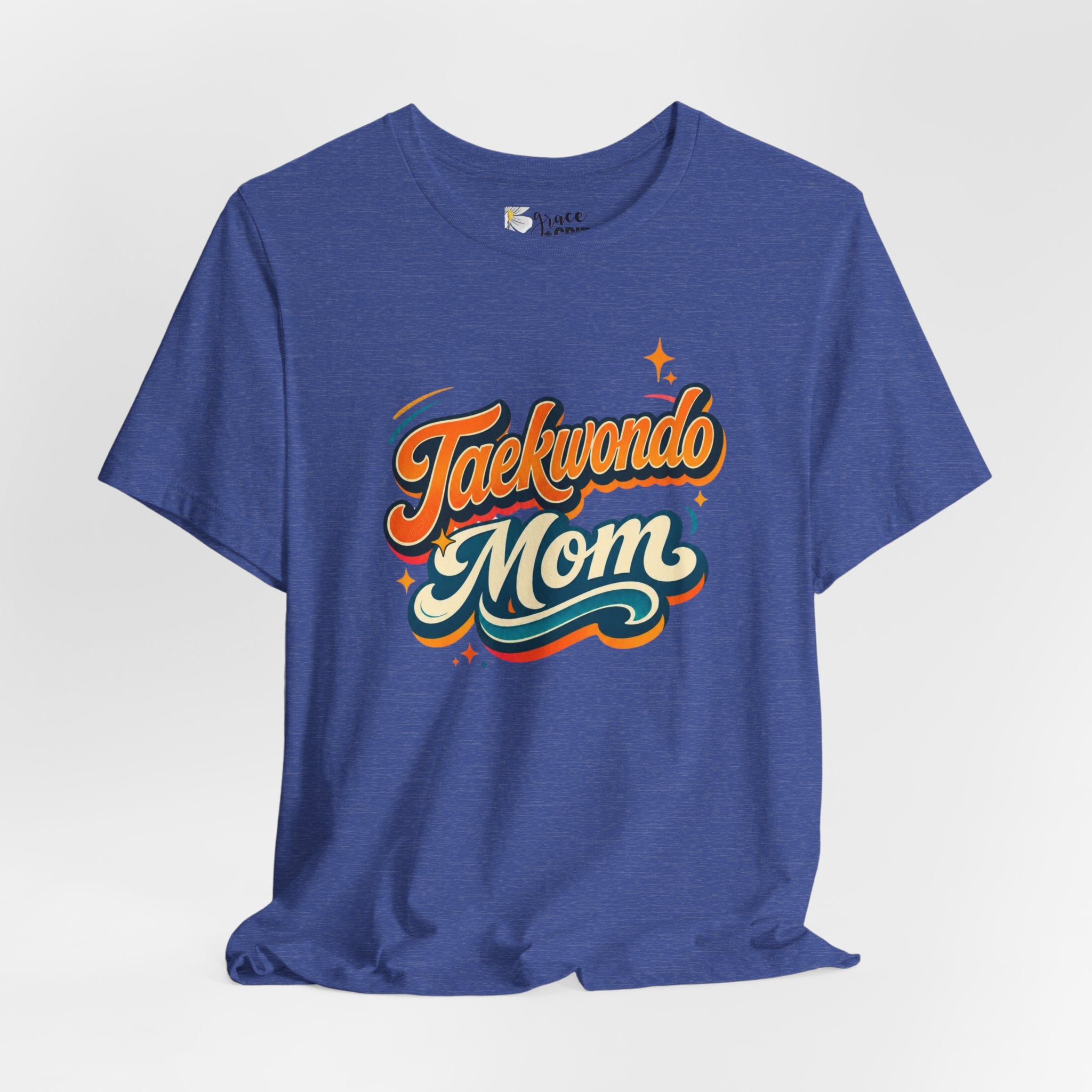 Taekwondo Mom T-Shirt | Retro Script Martial Arts Mom Tee
