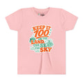 Keep It 100 on the Land the Sea the Sky Youth Tee | Adventure Nature Graphic