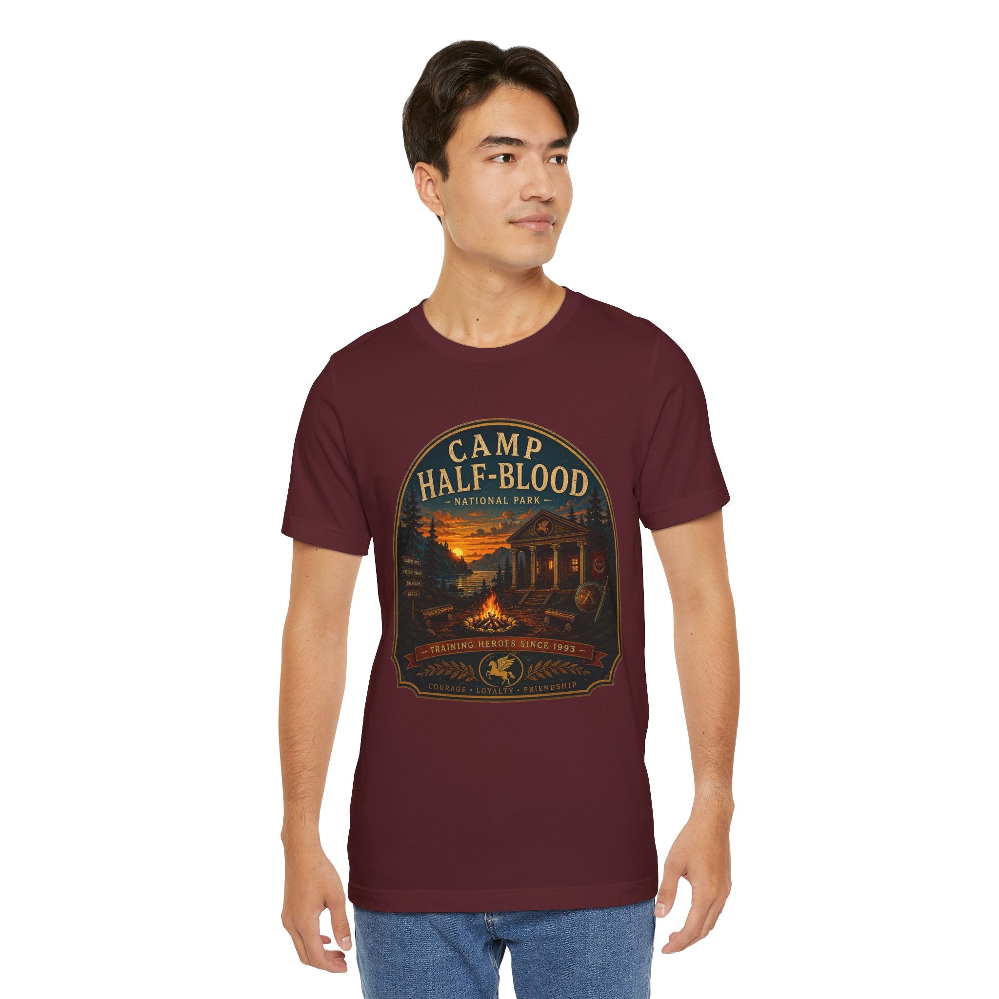 Camp Half-Blood Graphic Tee — Vintage National Park Percy Jackson Shirt