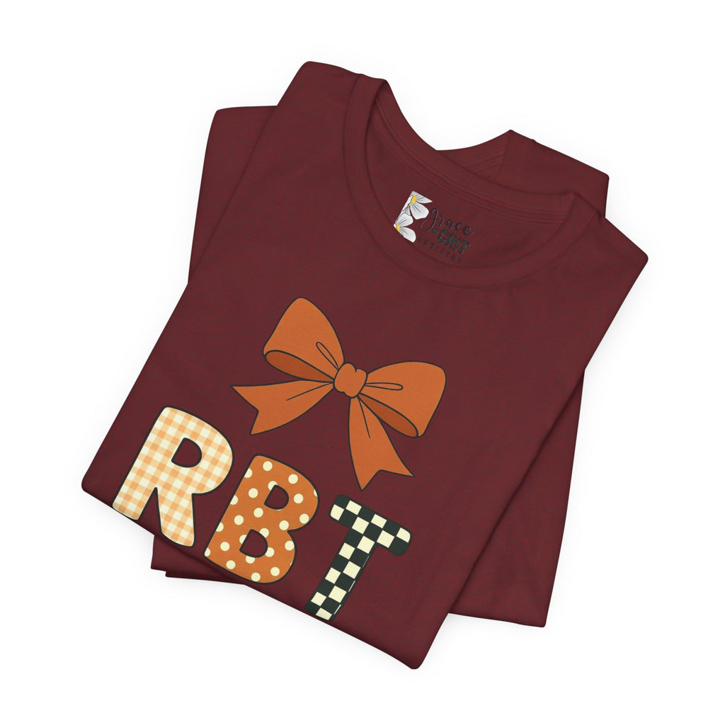 RBT Patch Letters Tee | Bow Monogram Shirt, Checkered & Gingham Initials
