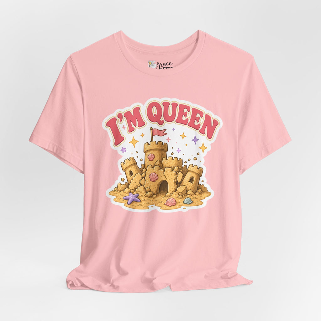 I'm Queen Sandcastle Tee | Cute Beach Princess Graphic Shirt