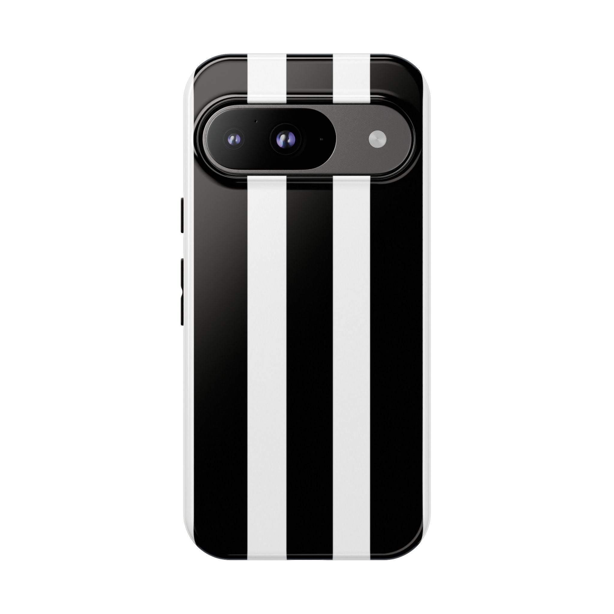 Black & White Vertical Stripe Phone Case — Tough Protective iPhone Cover