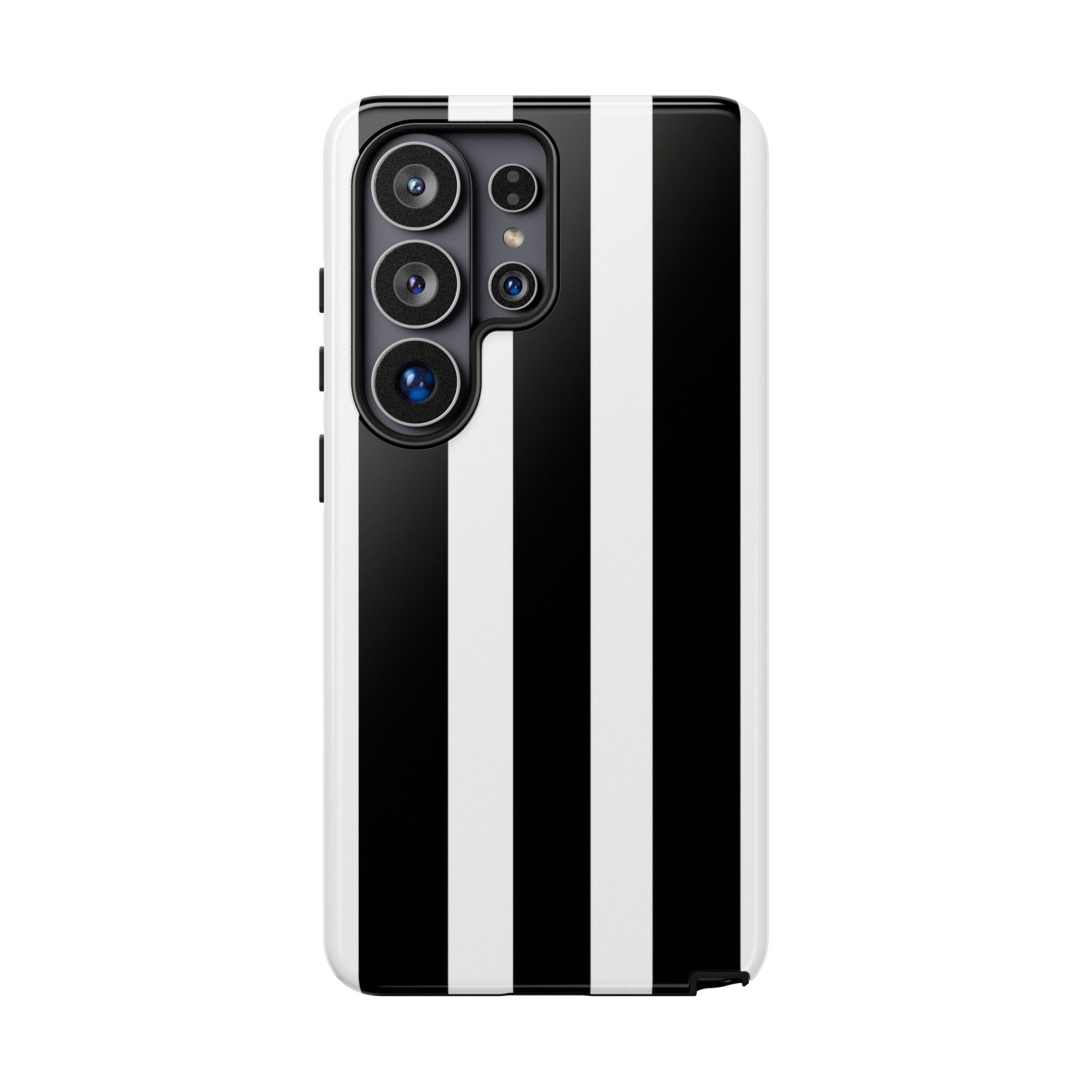 Black & White Vertical Stripe Phone Case — Tough Protective iPhone Cover