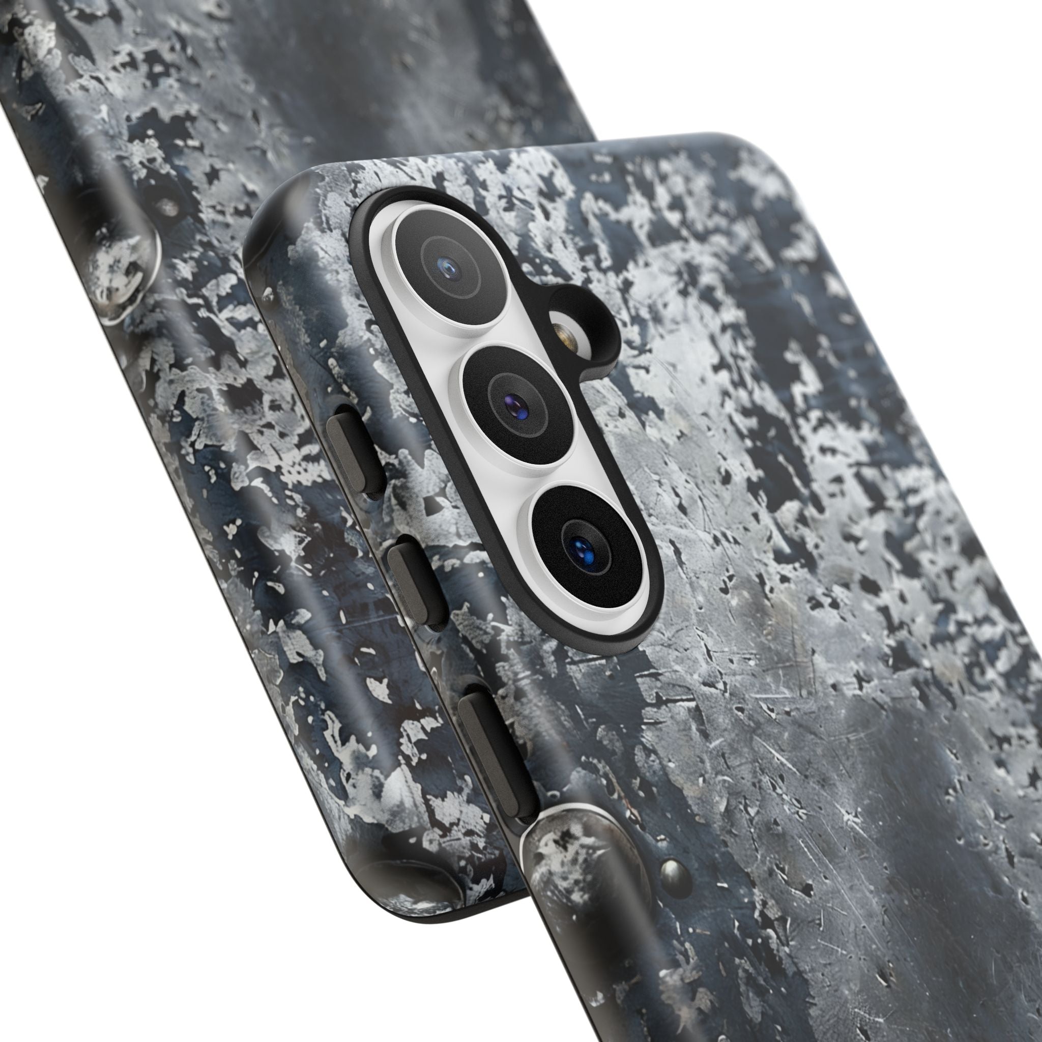 Rugged Rusted Metal Phone Case — Industrial Distressed Armor for iPhone
