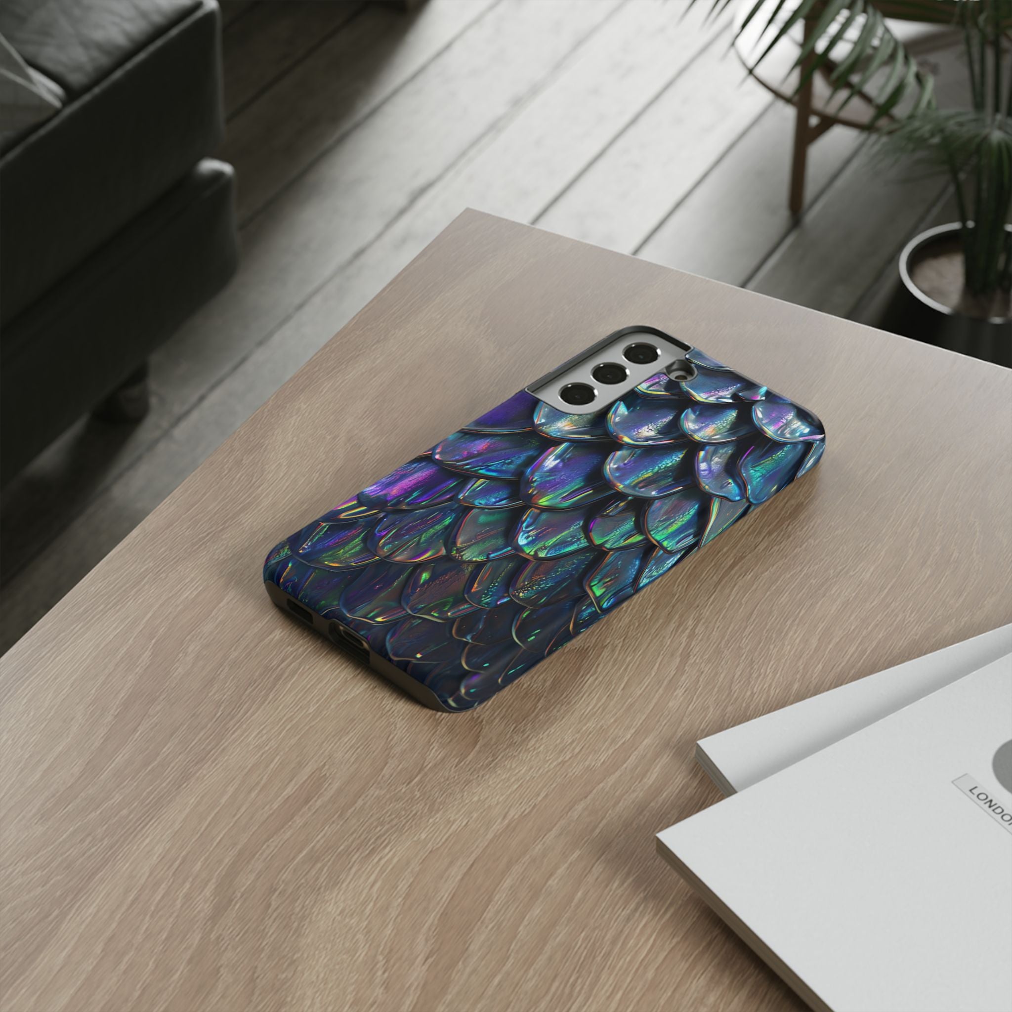 Dragon Scale Phone Case — Iridescent Dragon Scale Tough Case