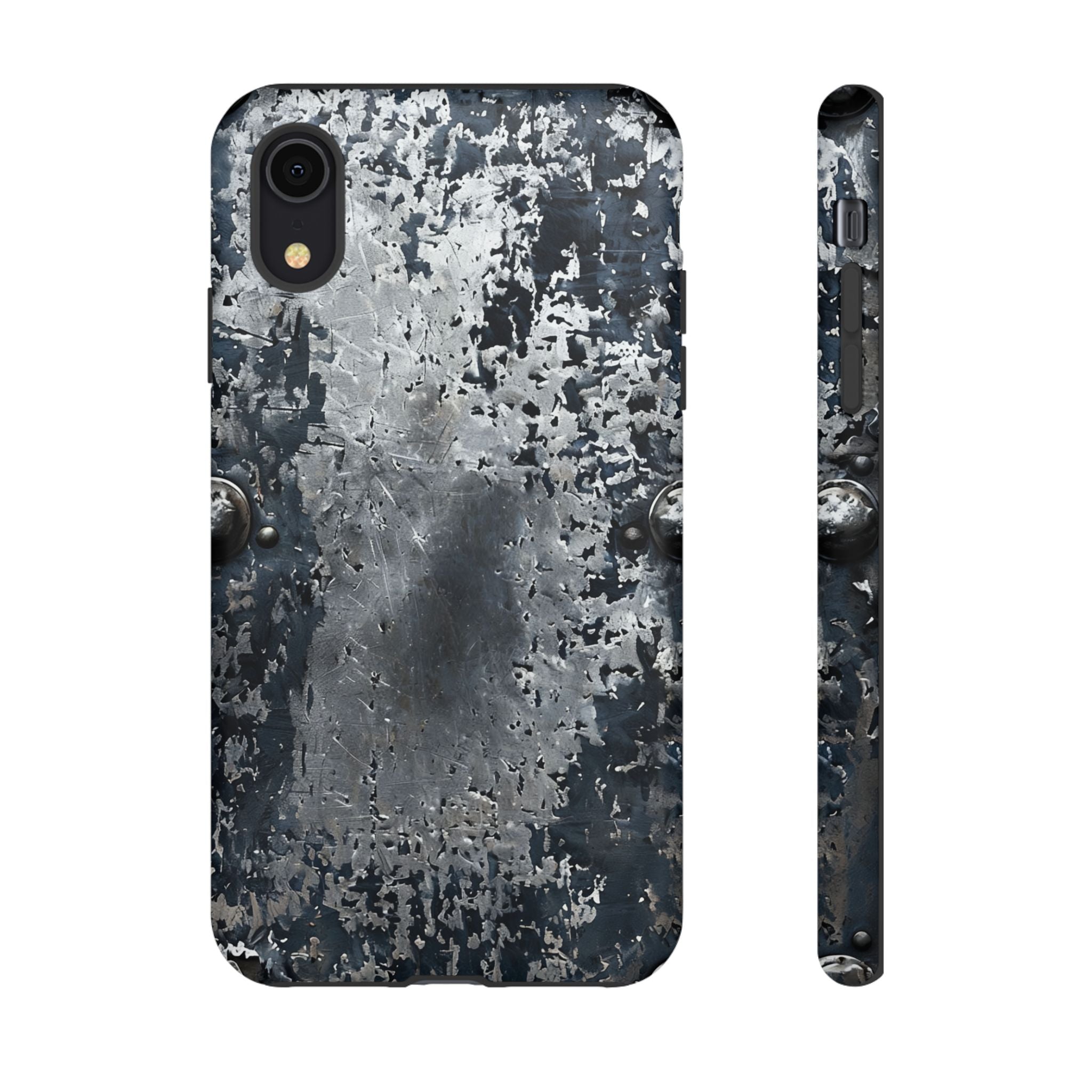 Rugged Rusted Metal Phone Case — Industrial Distressed Armor for iPhone