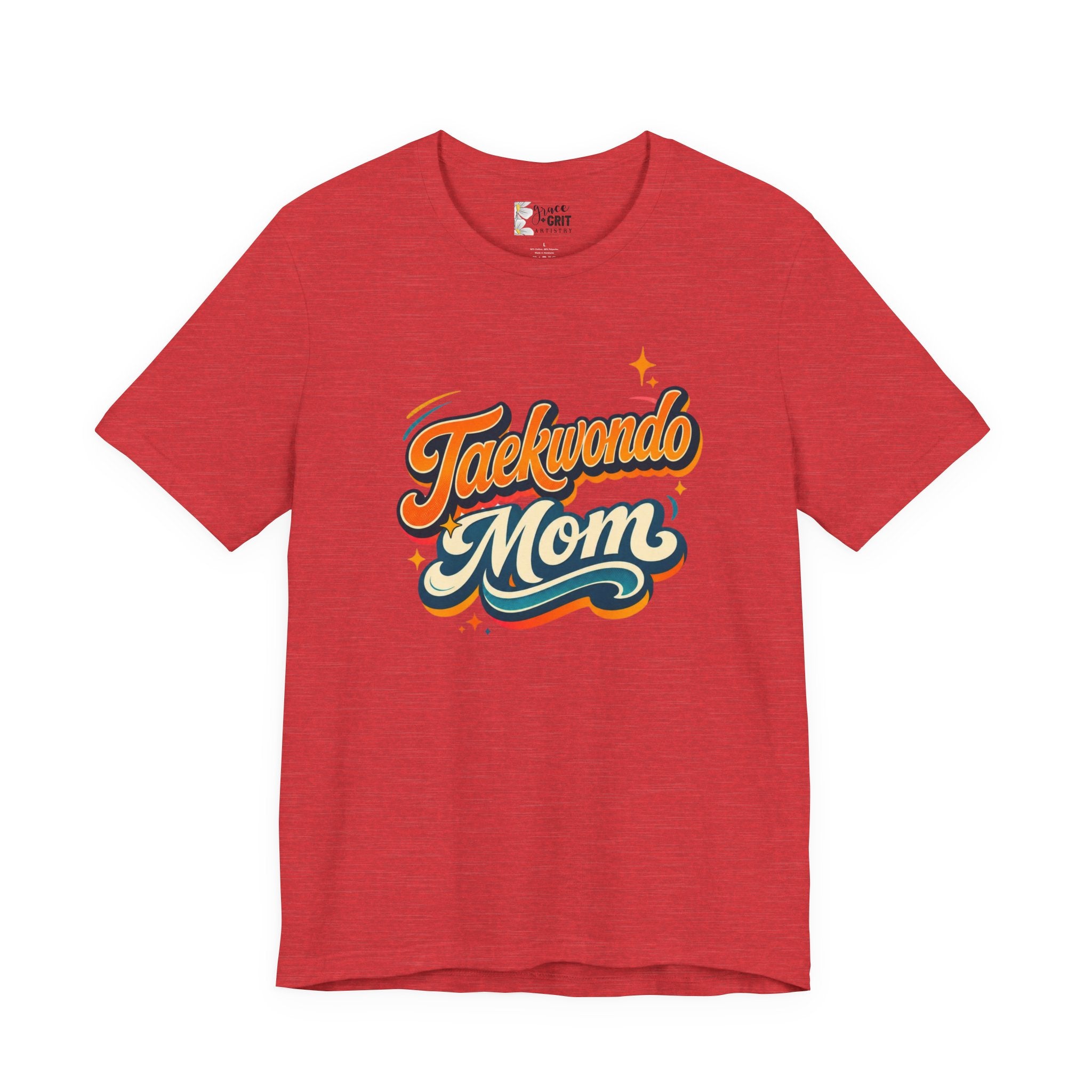 Taekwondo Mom T-Shirt | Retro Script Martial Arts Mom Tee