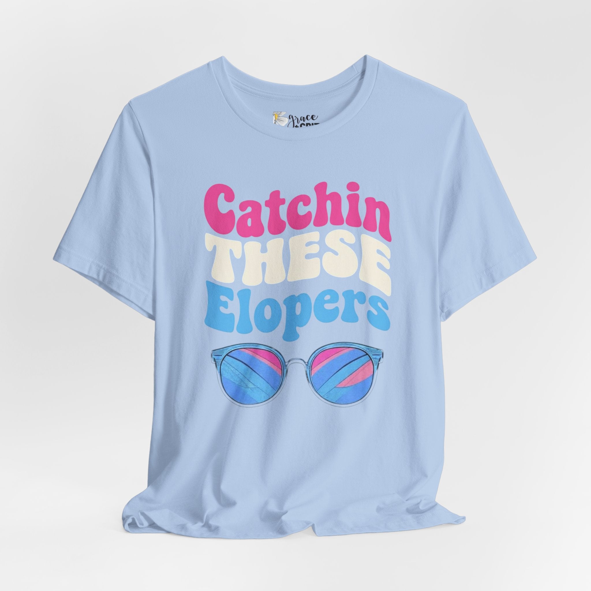 Catchin These Elopers T-Shirt | Sunglasses Beach Elopement Tee