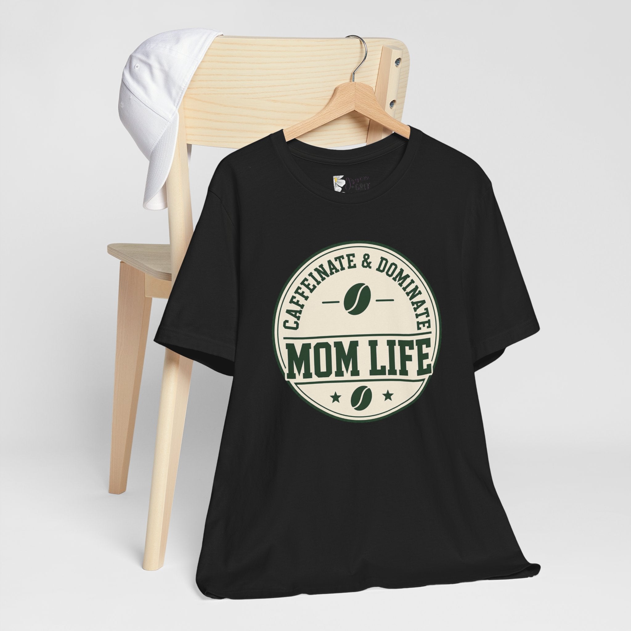 Mom Life T‑Shirt – "Caffeinate & Dominate" Coffee Mom Tee