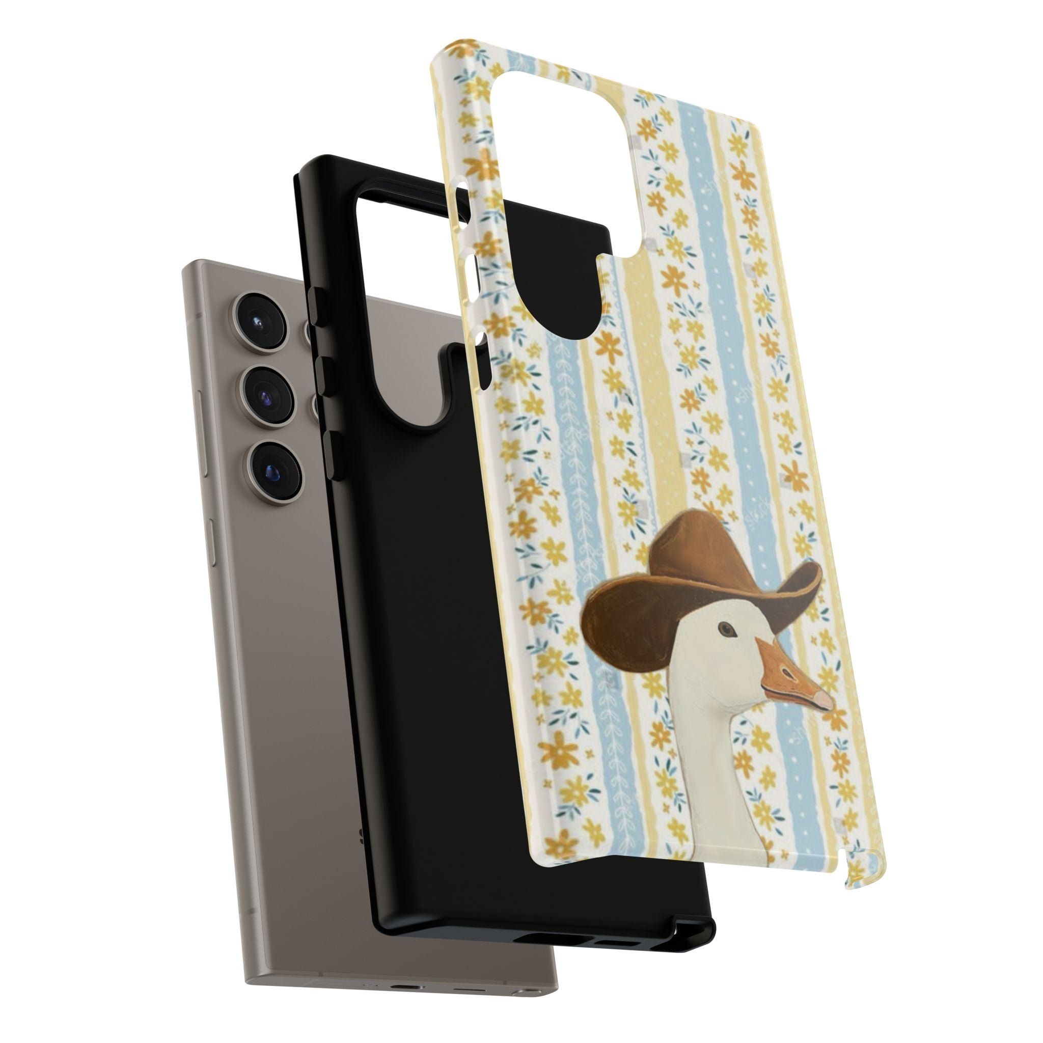 Goose Cowboy Phone Case – Cute Country Floral iPhone Cover