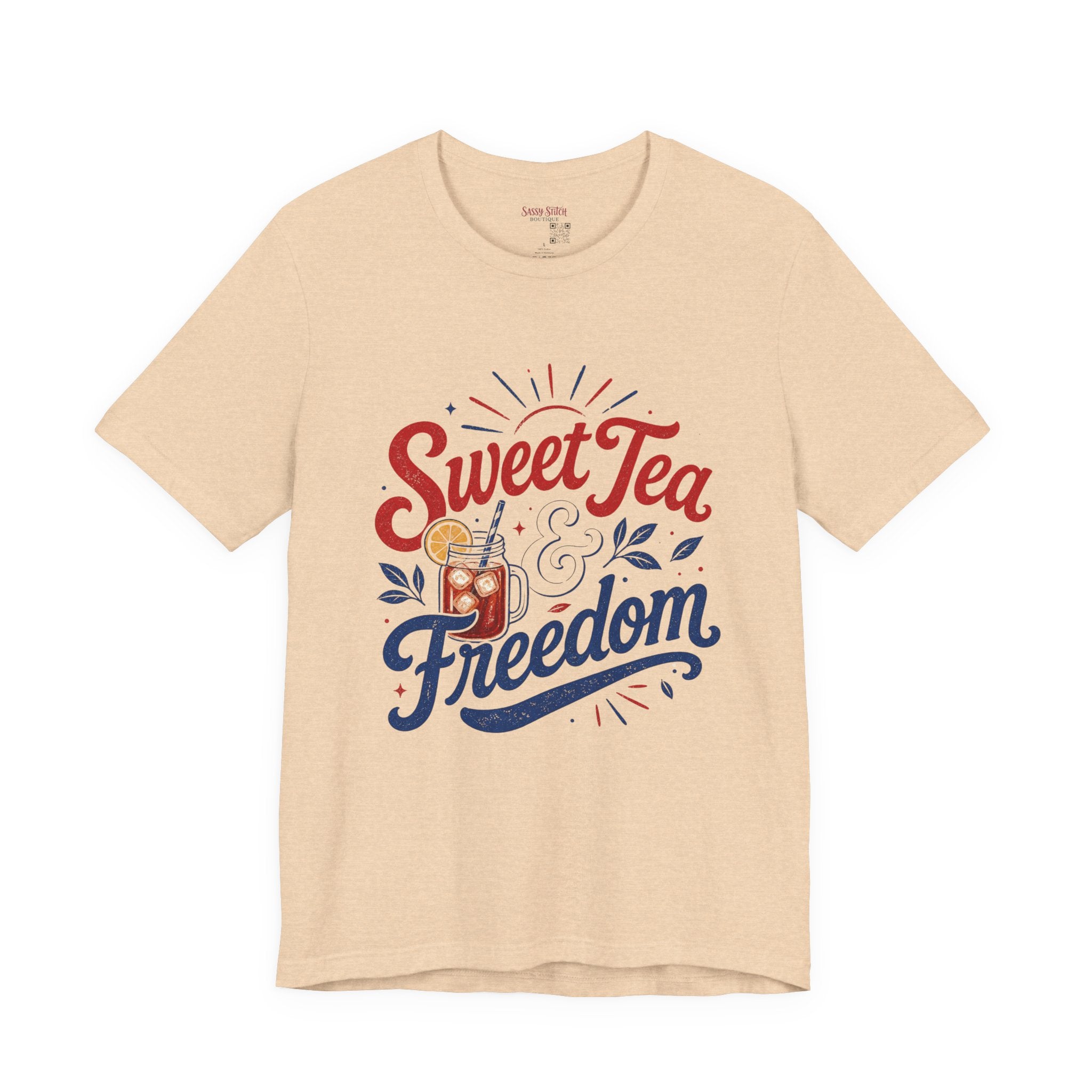 Sweet Tea & Freedom T-Shirt — Patriotic Southern Summer Tee