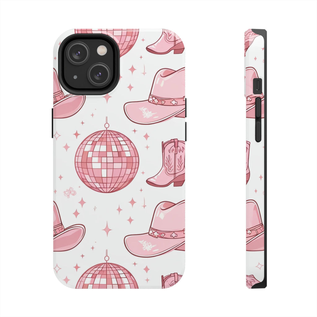 Pink Cowgirl Disco Phone Case