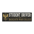 Student Driver Car Magnet — "Basgiath War College" Novelty Sticker
