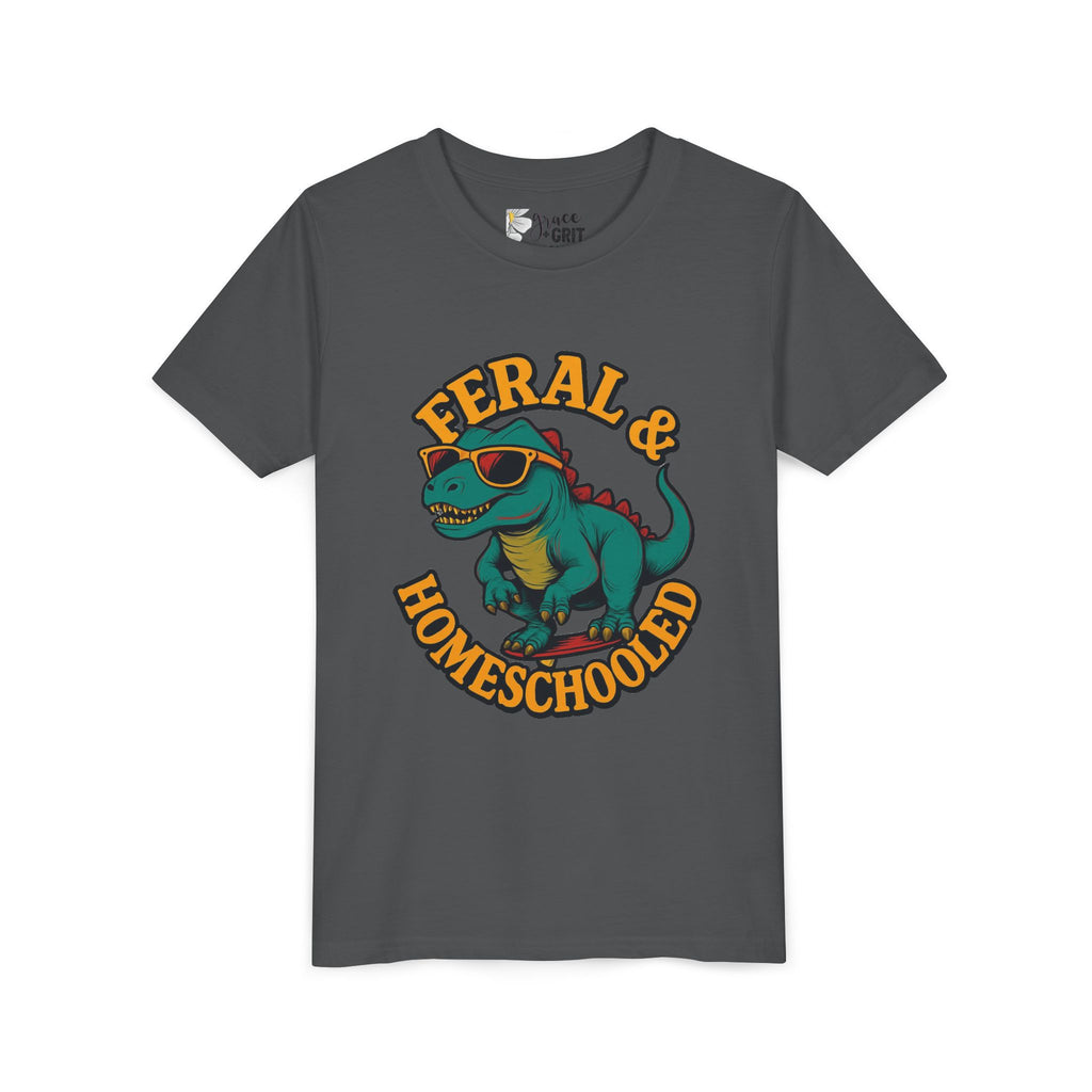 Feral & Homeschooled T-Shirt | Kids Dino Graphic Tee