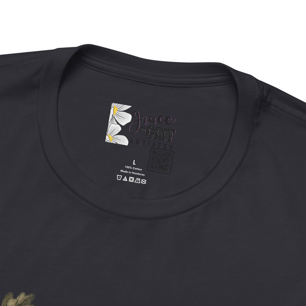 Bible Verse Stack T-Shirt — Genesis Exodus Leviticus Numbers Deuteronomy Floral Graphic