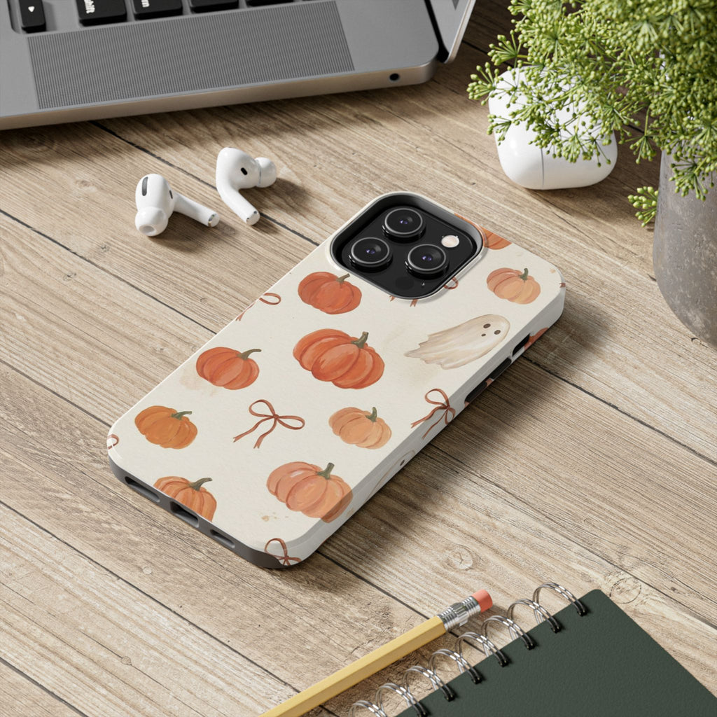 Pumpkin Ghost Phone Case – Cute Halloween Fall Pattern
