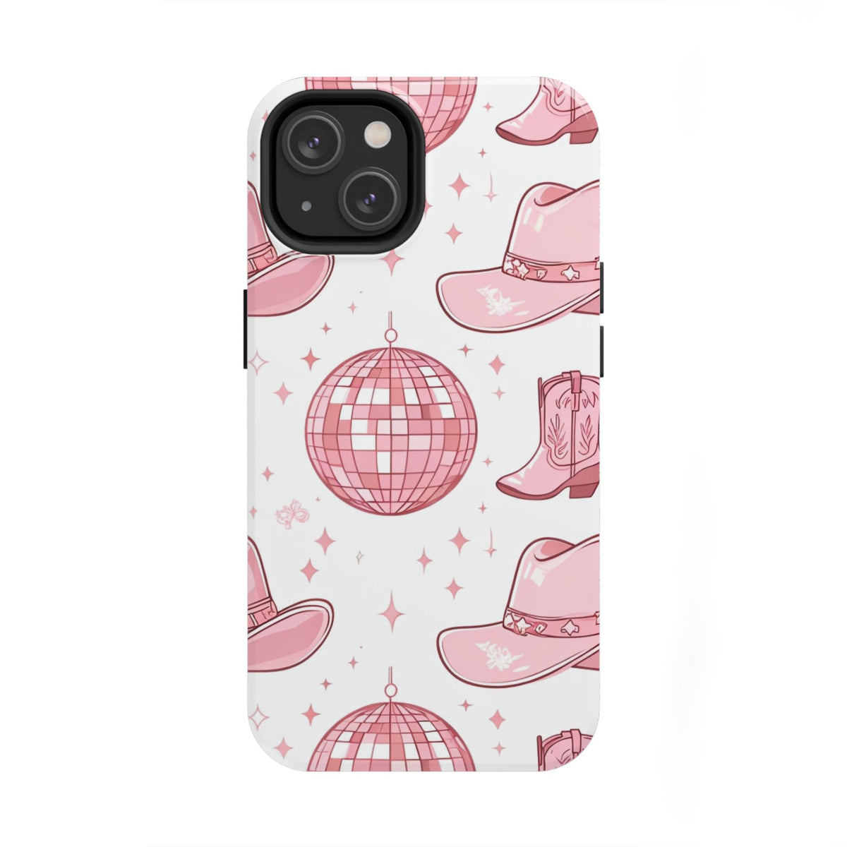 Pink Cowgirl Disco Phone Case